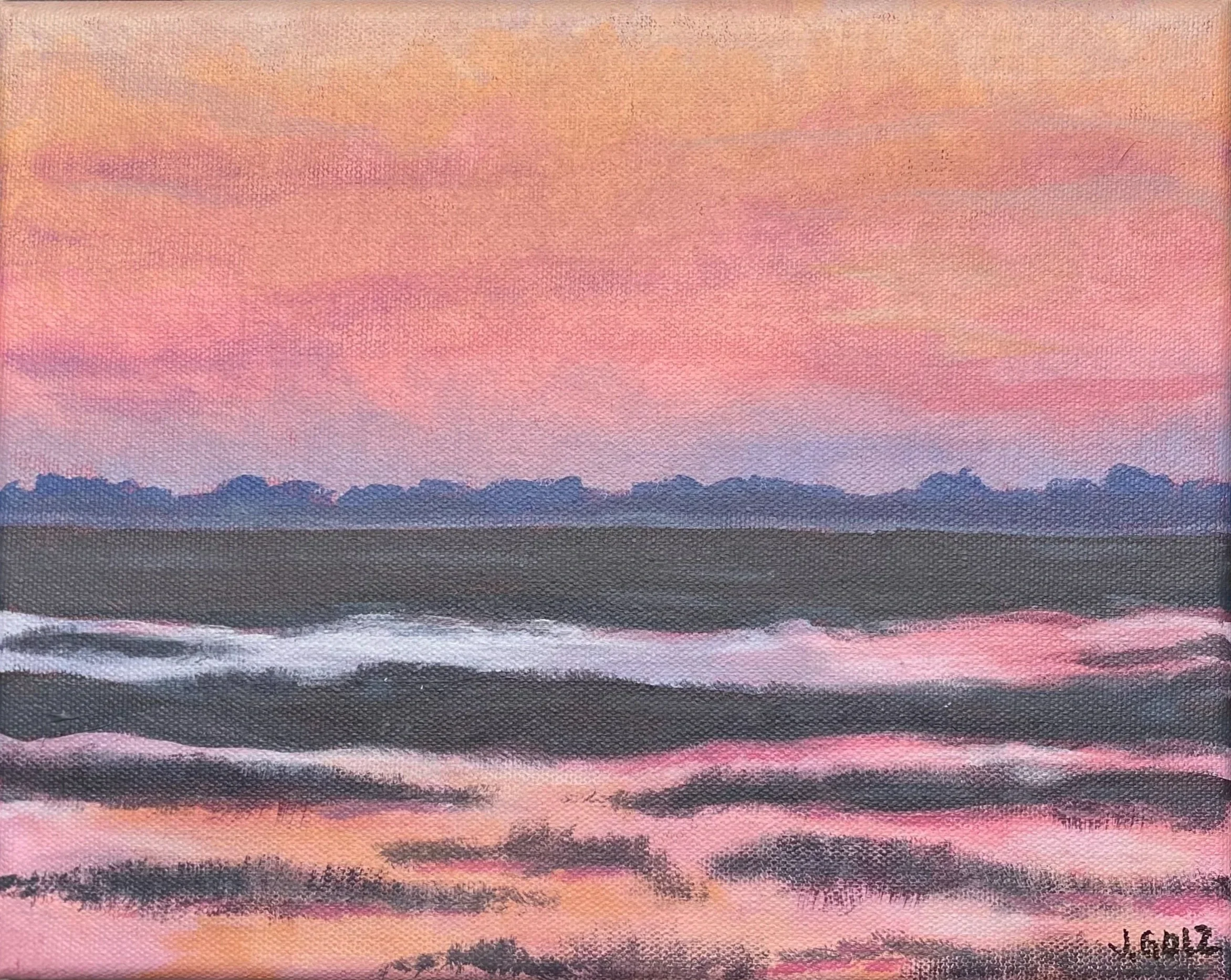 "Pink at Night" 8x10"