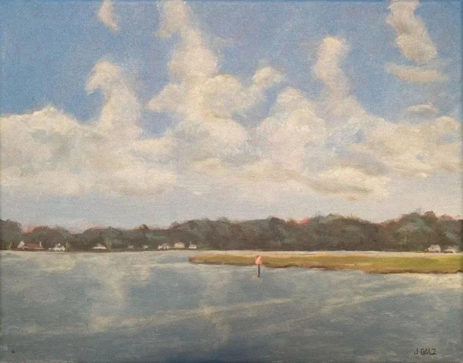 "Breezy Day on Skidaway" 8x10"