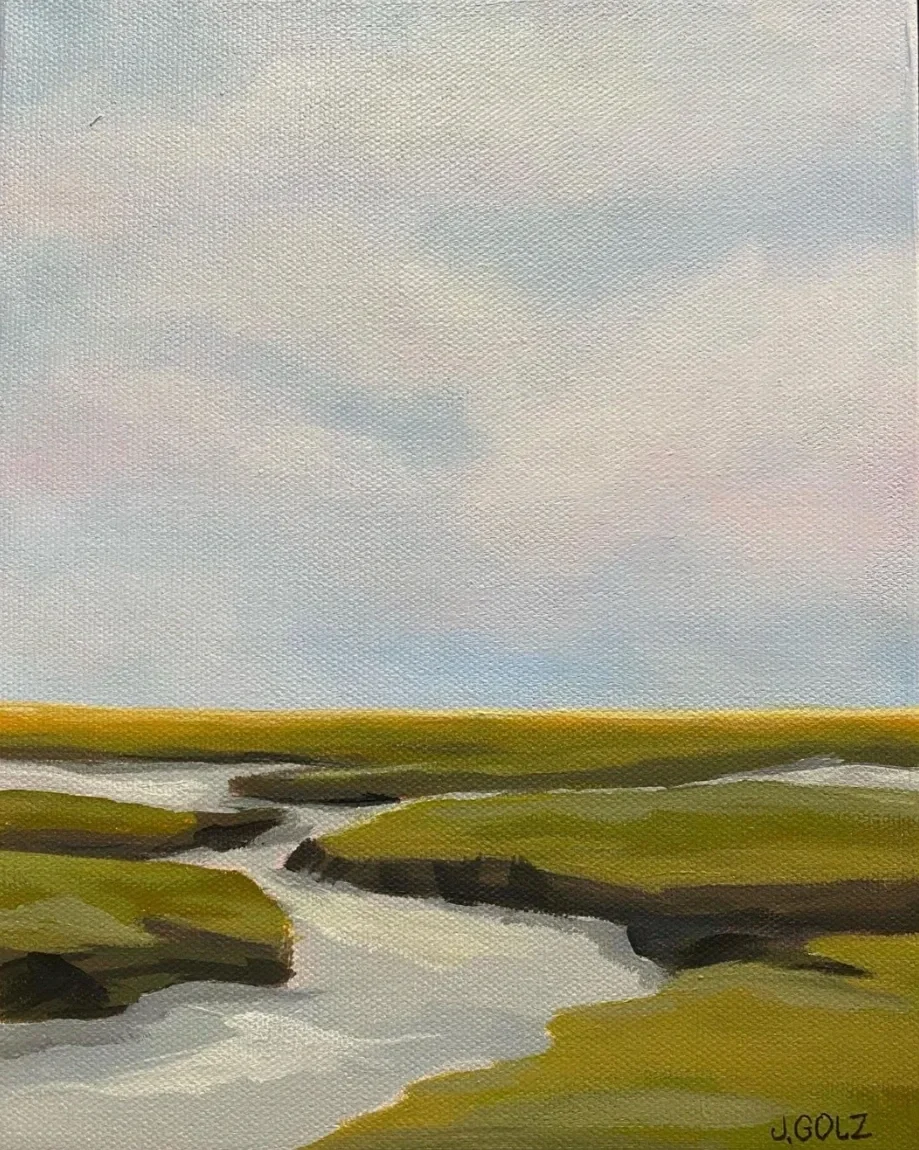 "Simple Marsh" 8x10"