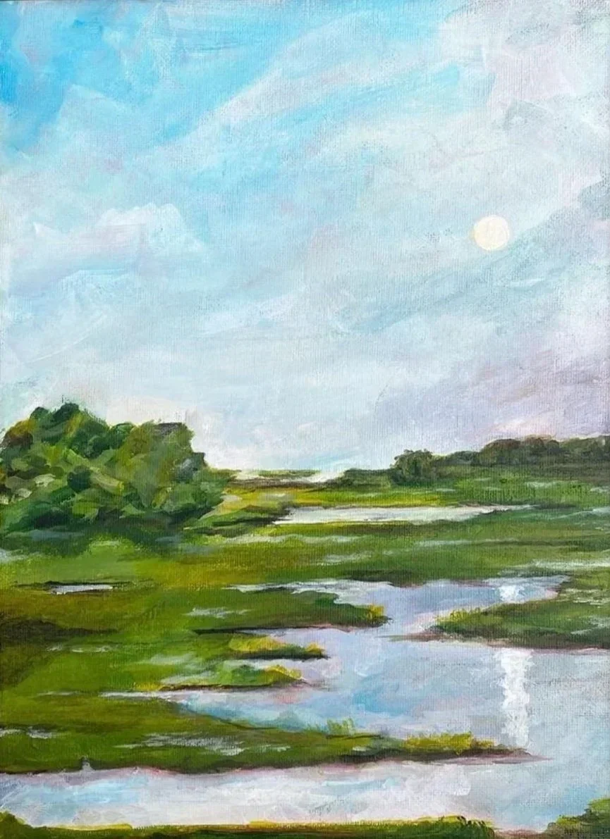 "Rising Moon" 8x10"