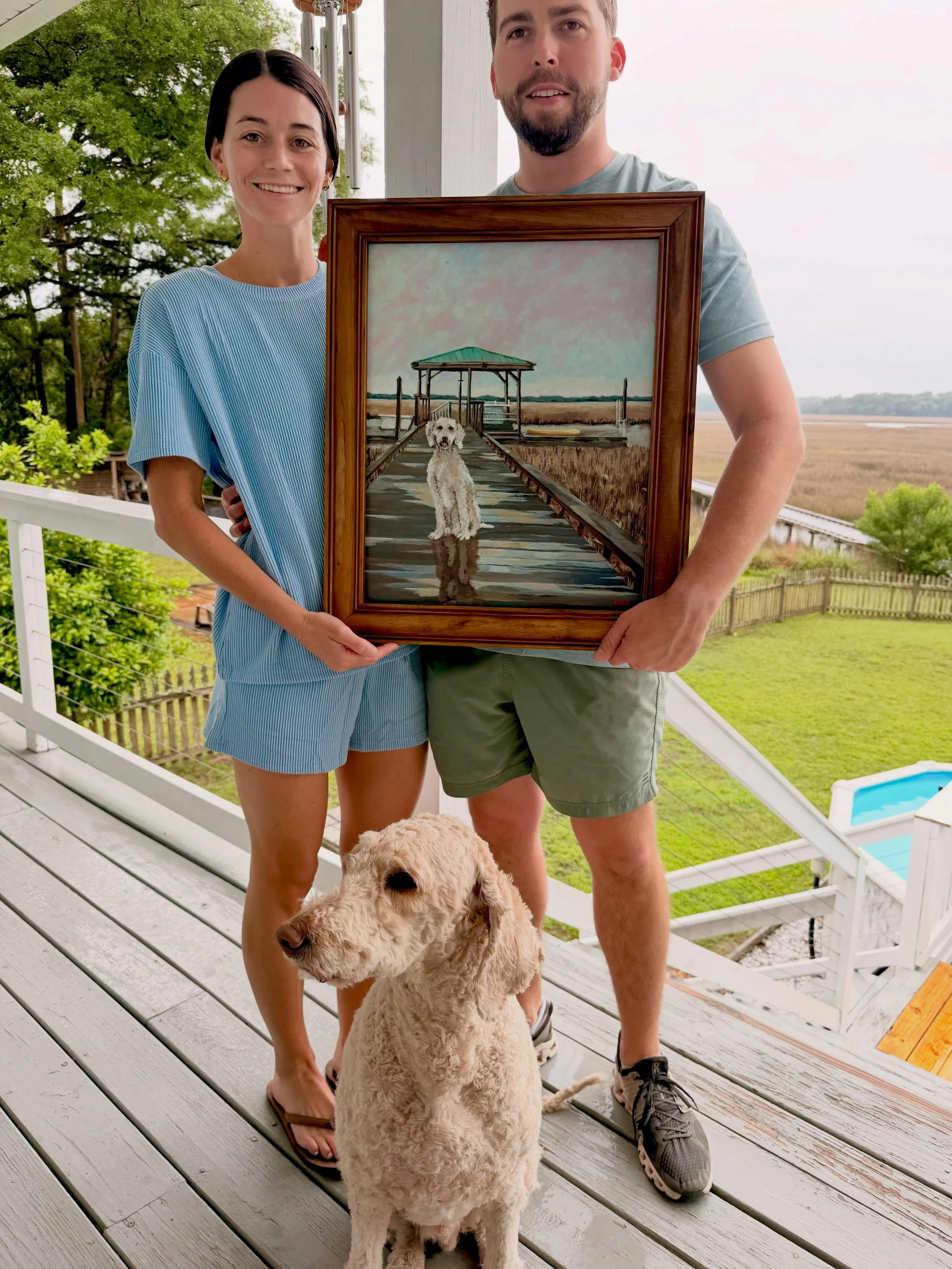 Only three weeks until these two tie the knot so brought an early wedding gift. I&rsquo;m so excited to have a new daughter in law and watch how their lives evolve!
&ldquo;Come On Guys!&rdquo; 16 x 20 Acrylic