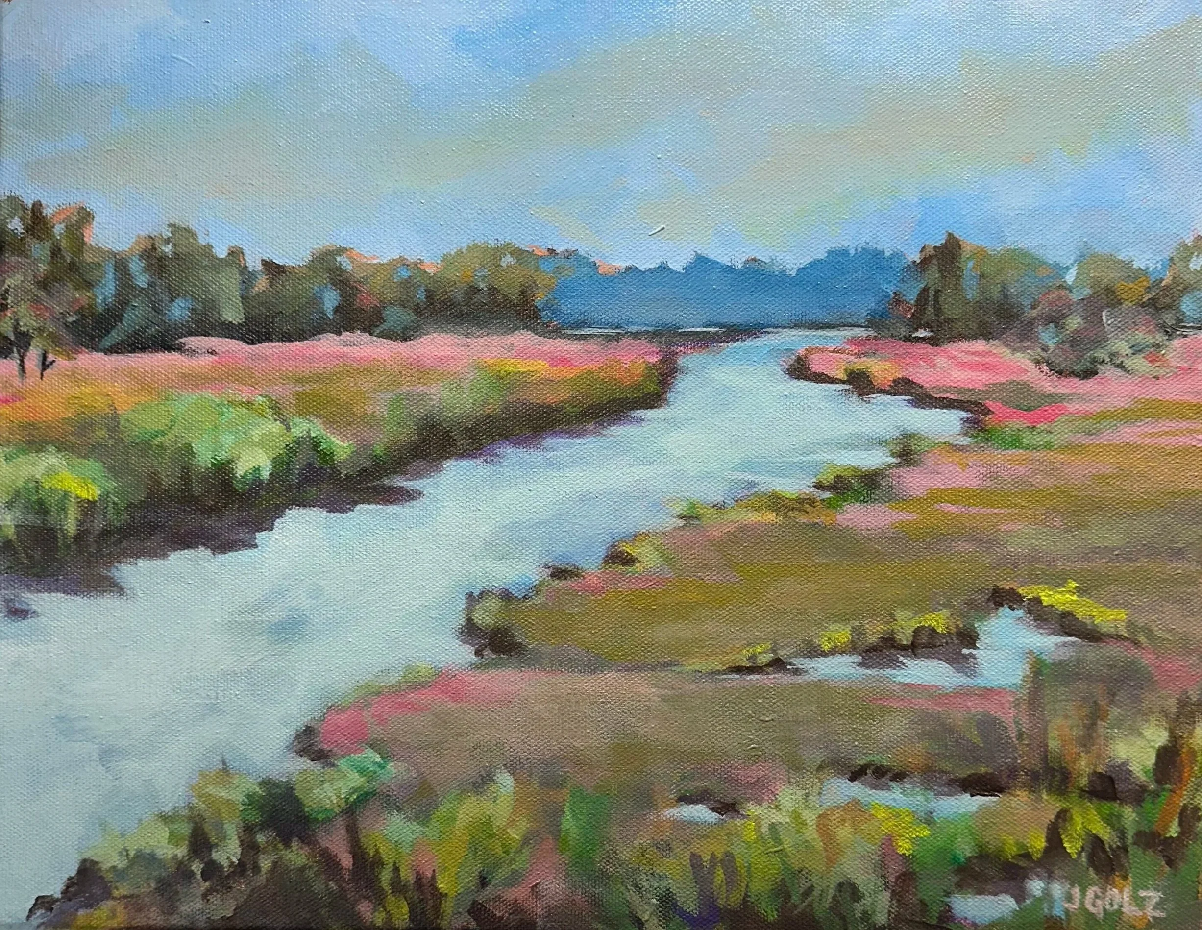 "Up The Creek" 9x12"