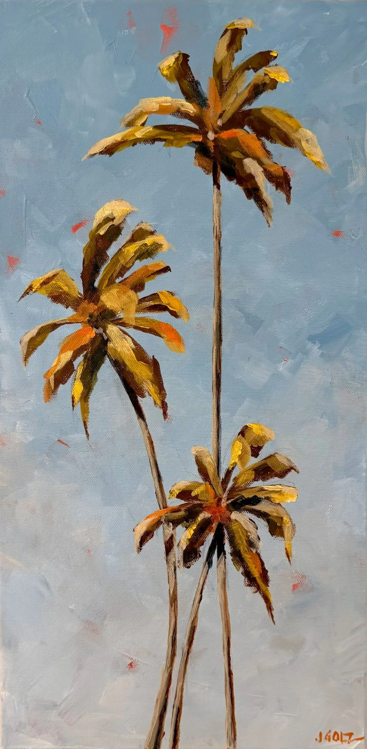 "Sunny Palms" 10x20"