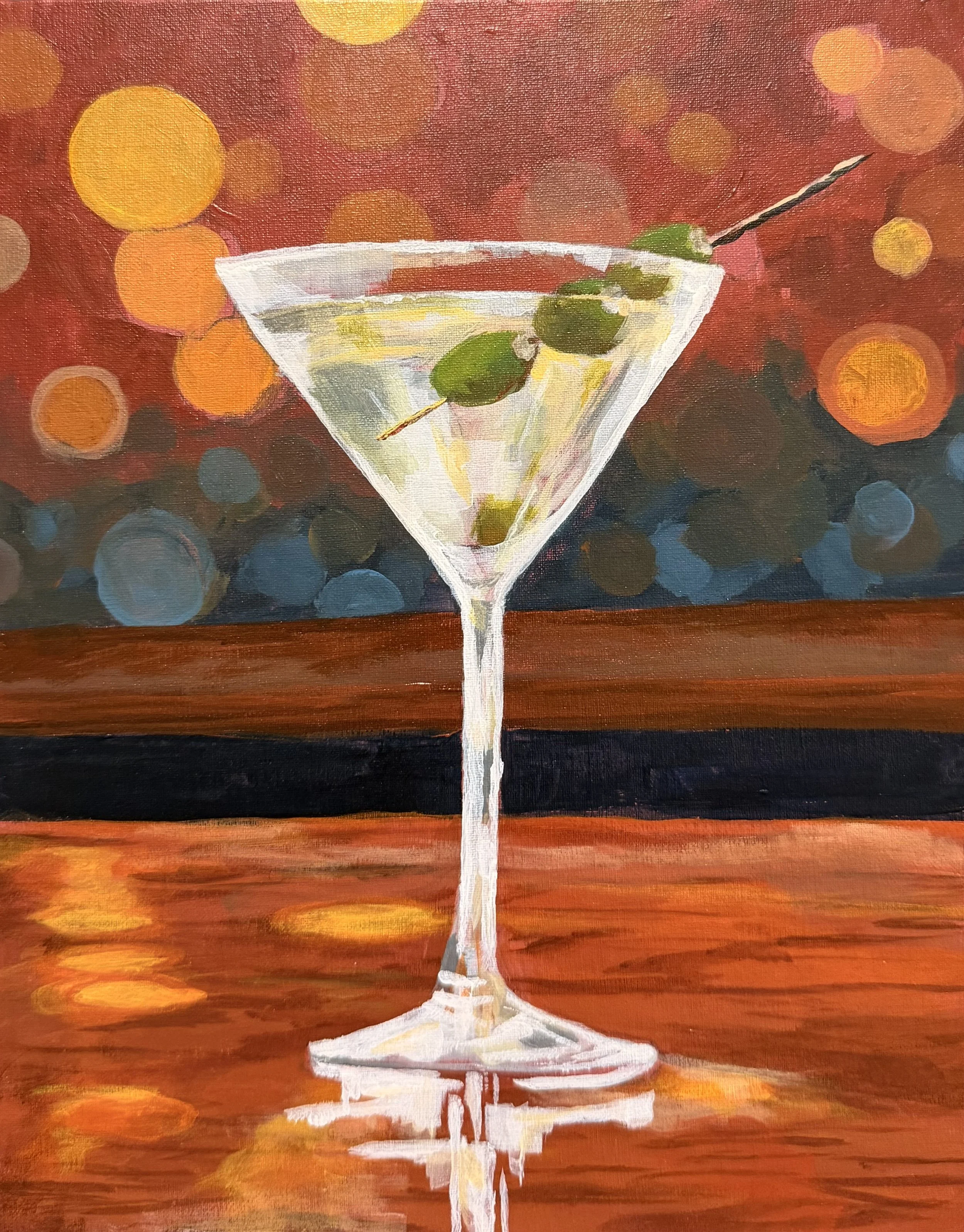 "Three Olives" 8x10" Gold plein air frame $275