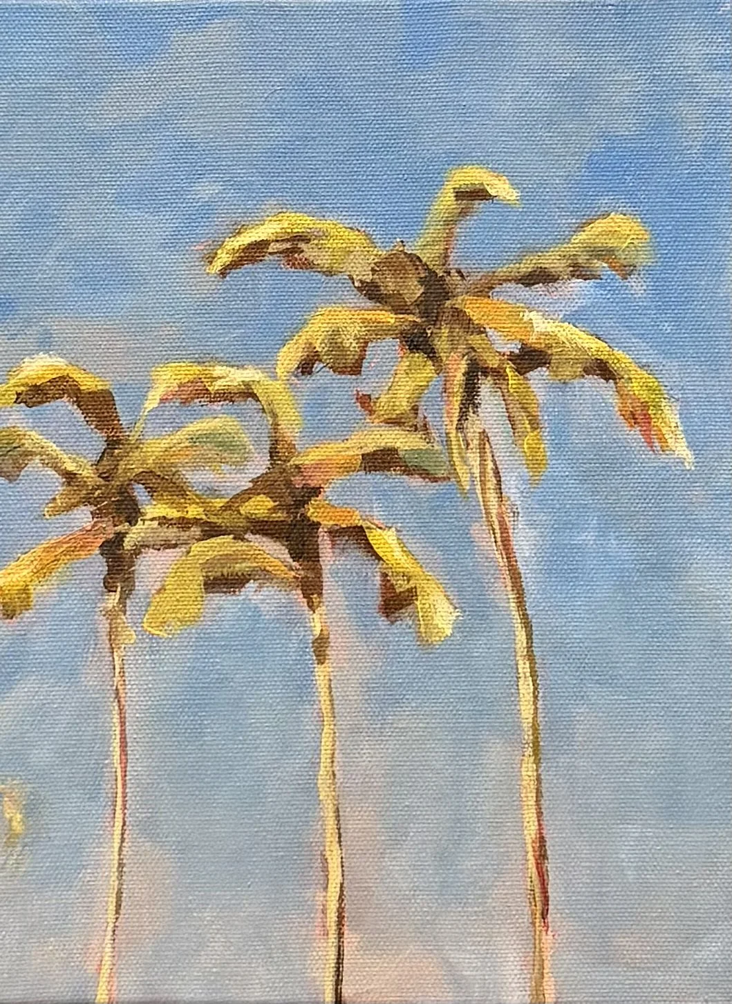 "Breezy" 8 x 10," Antique Gold Float Frame $200