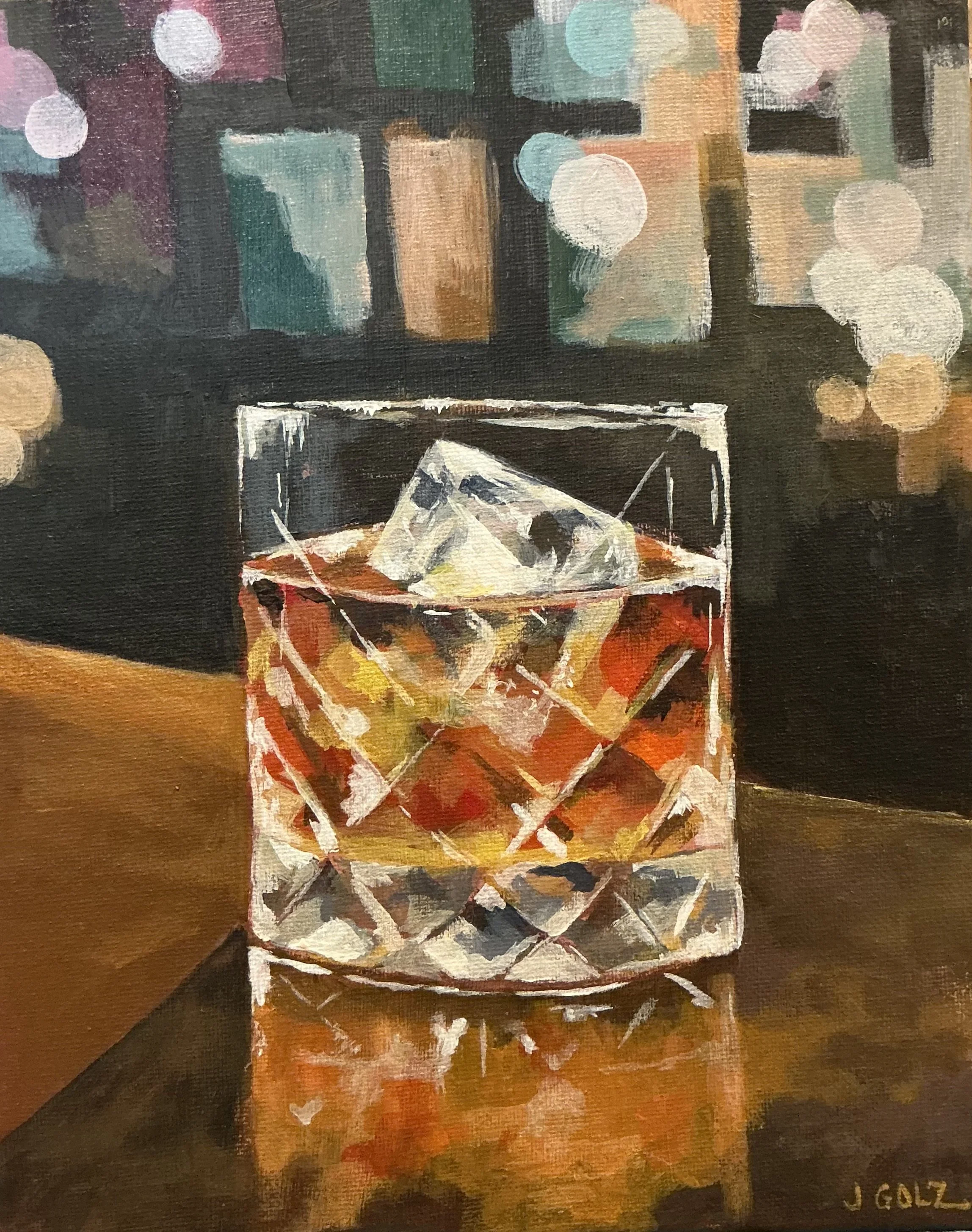 "Cool It" 8x10" Gold float frame $200