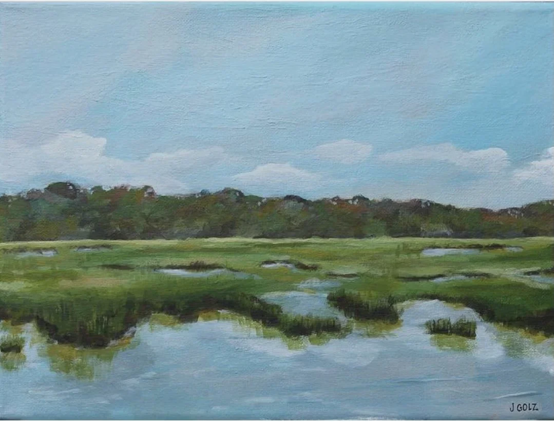 "Grassy Bank" 9x12"