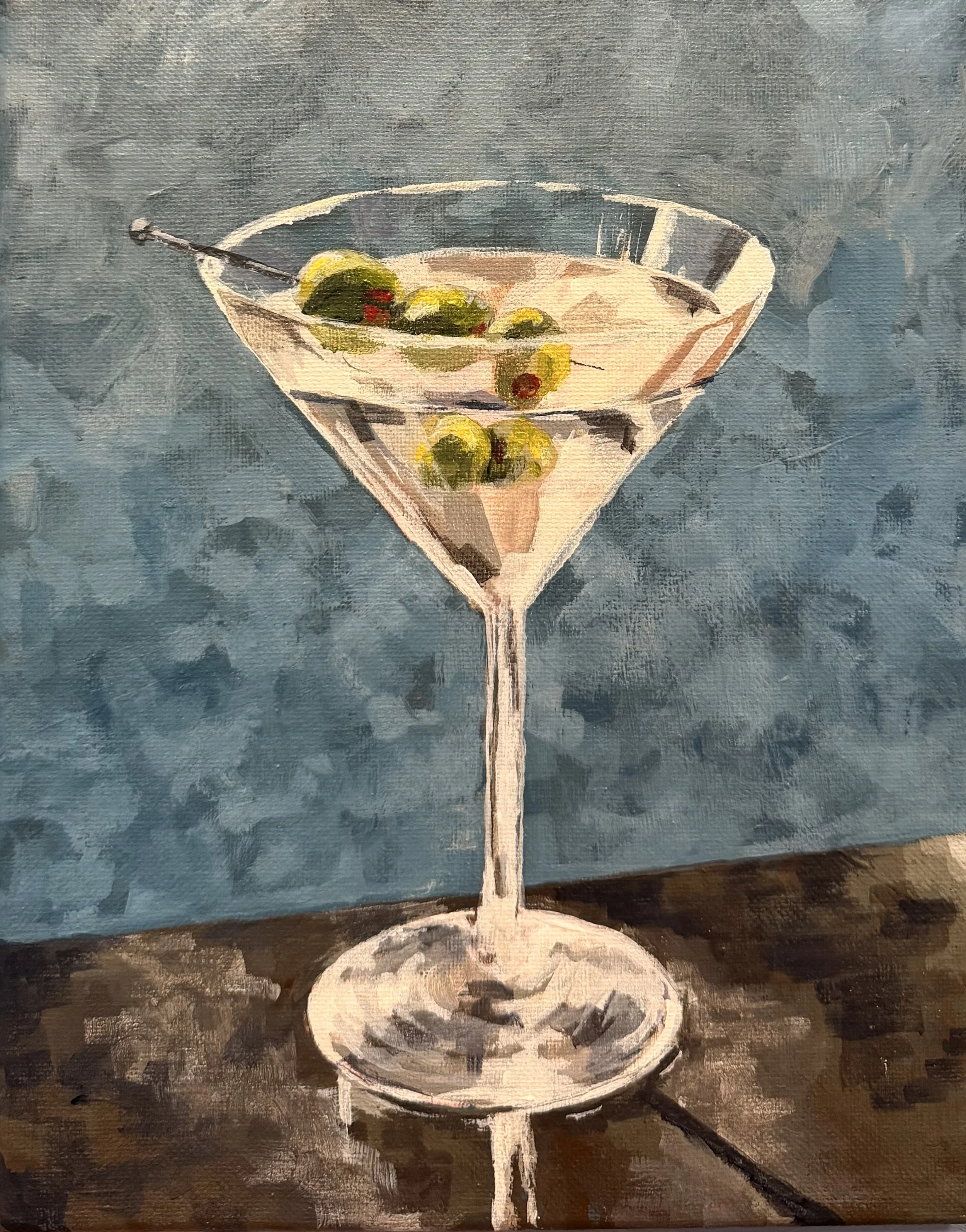 "Shaken" 8x10" Black resin float frame $125