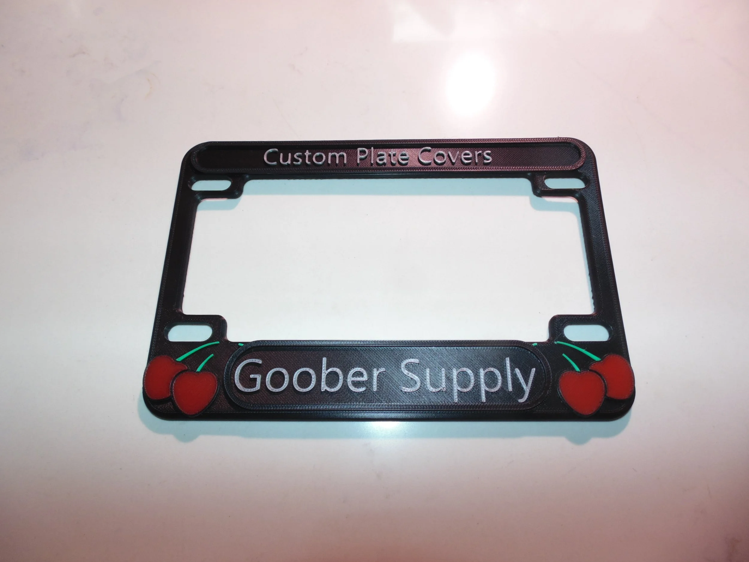 Custom Motorcycle license Plate Bezel