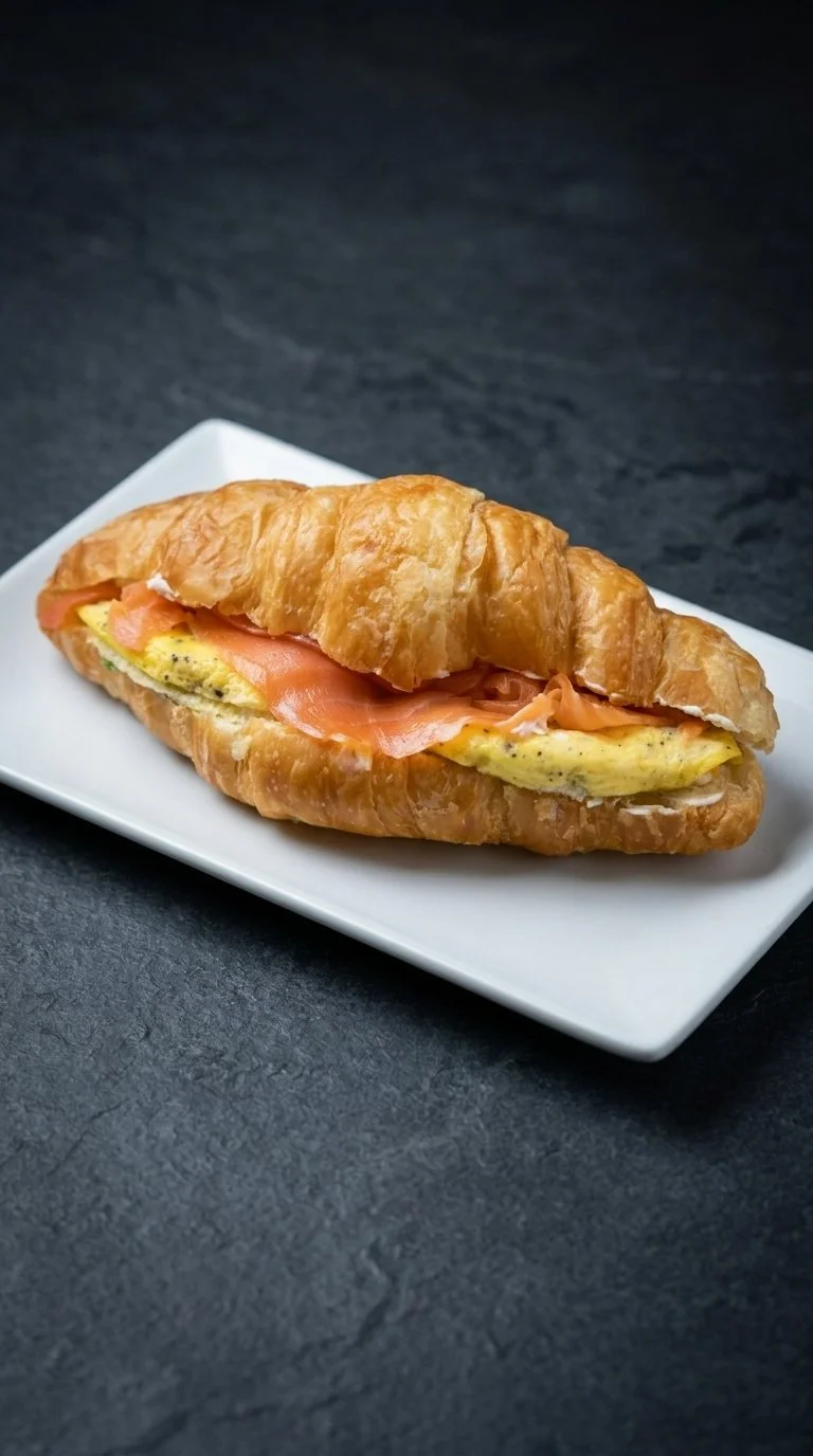 Croissant au saumon