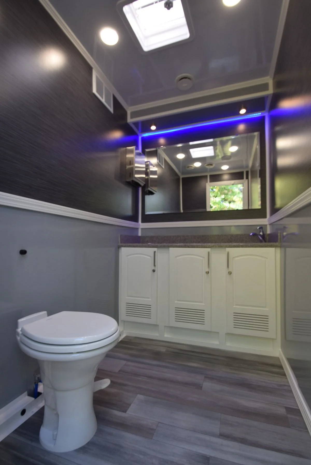 Luxury restroom trailer for weddings and events