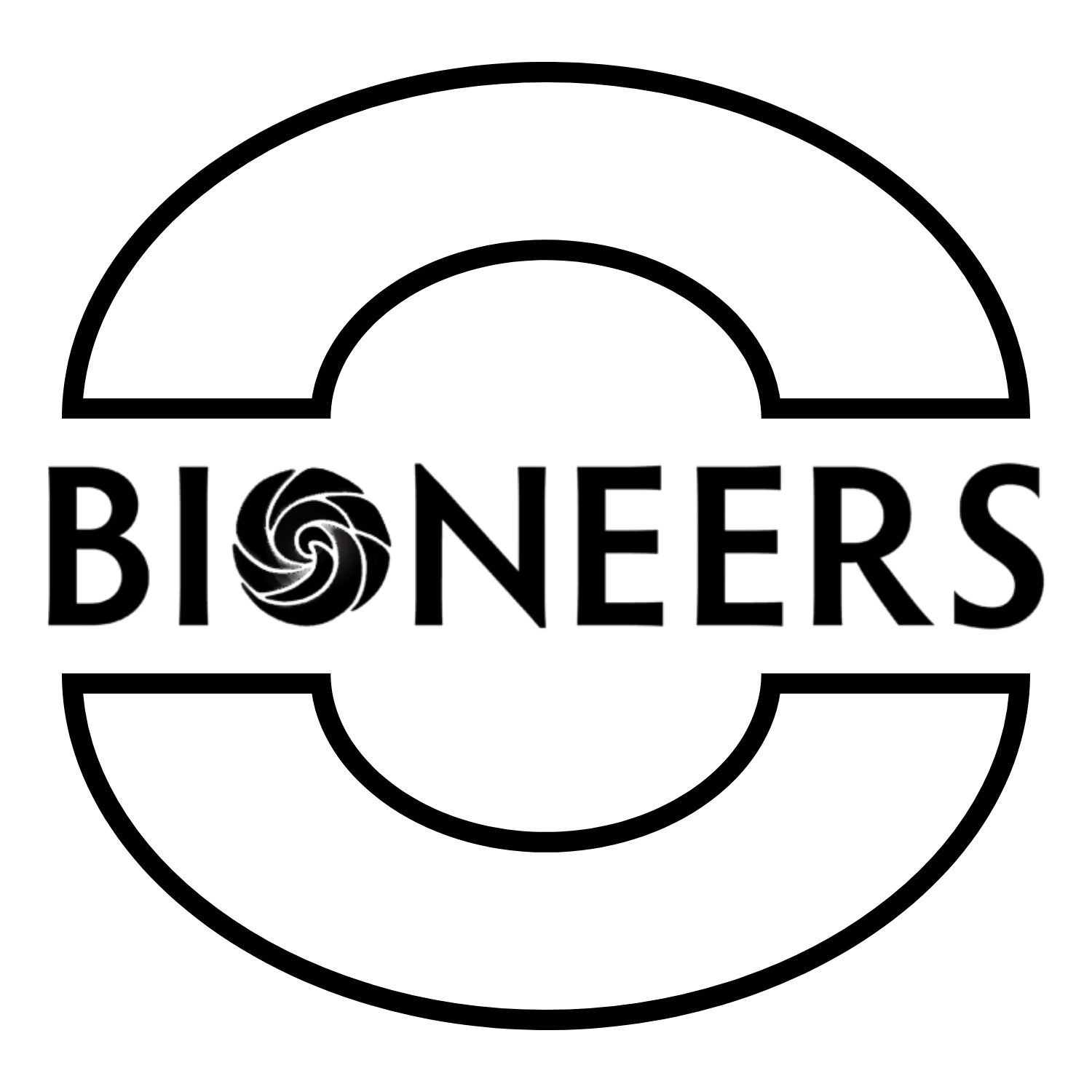 Black background with a small, white spiral pattern in the bottom left corner.