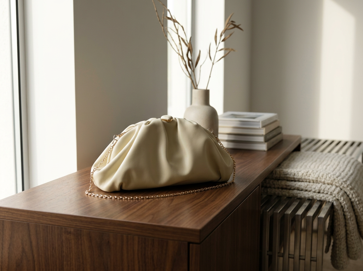 Frances Evening Clutch - Buttercream