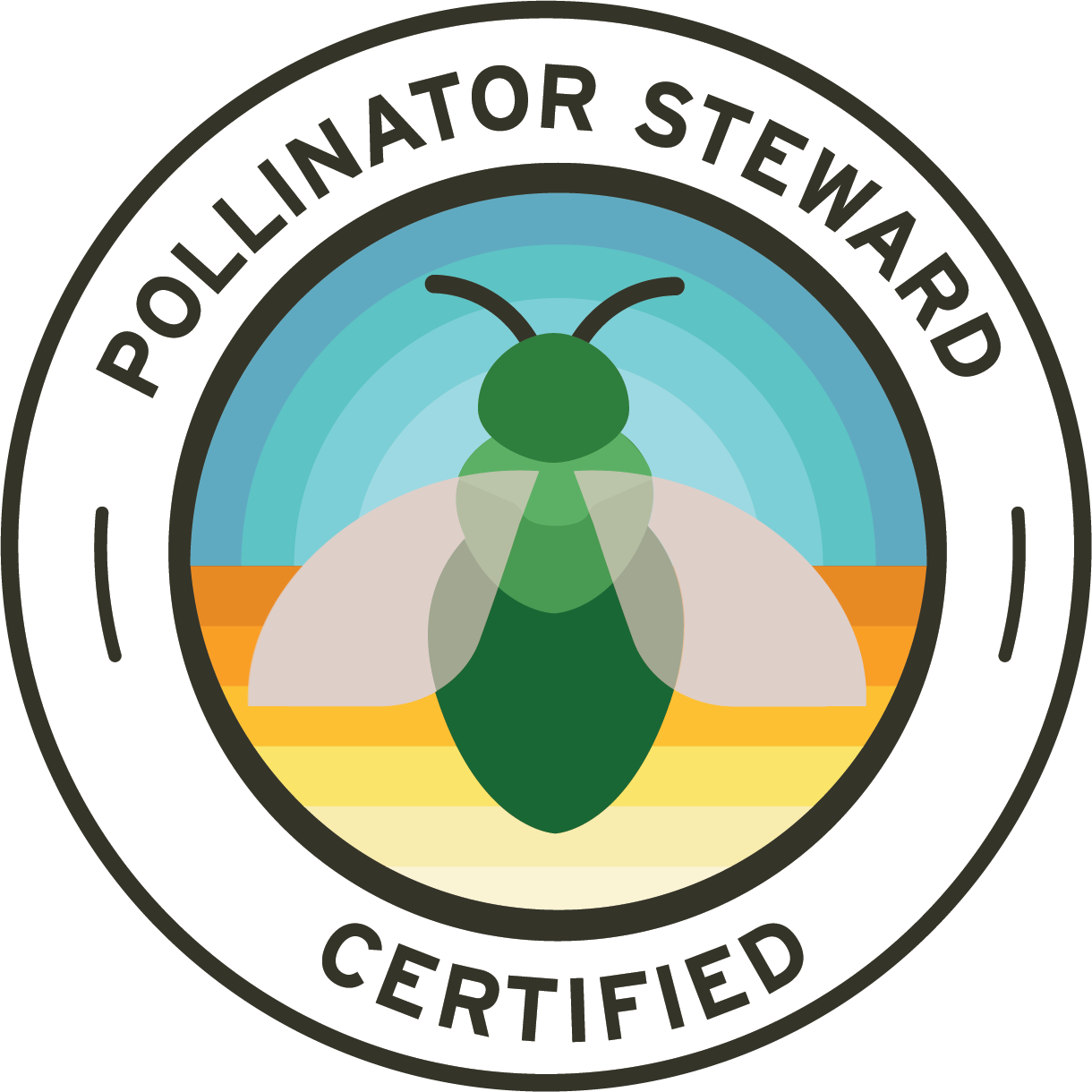 Image of the pollinator steward certification logo