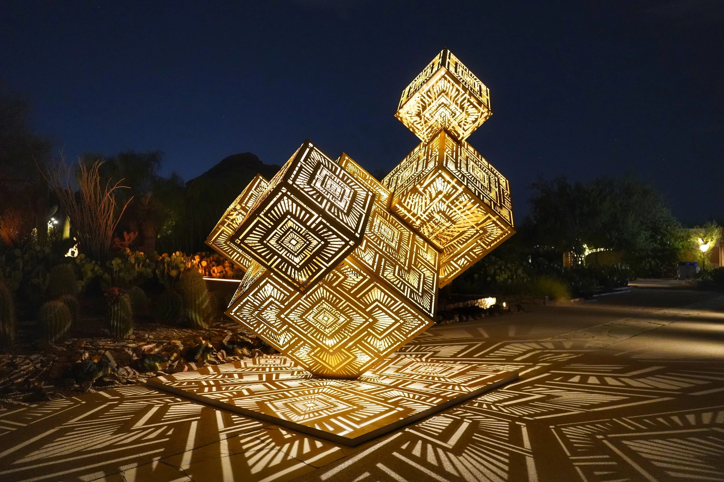 Pyrite Field Central Sculpture Night 2.JPG