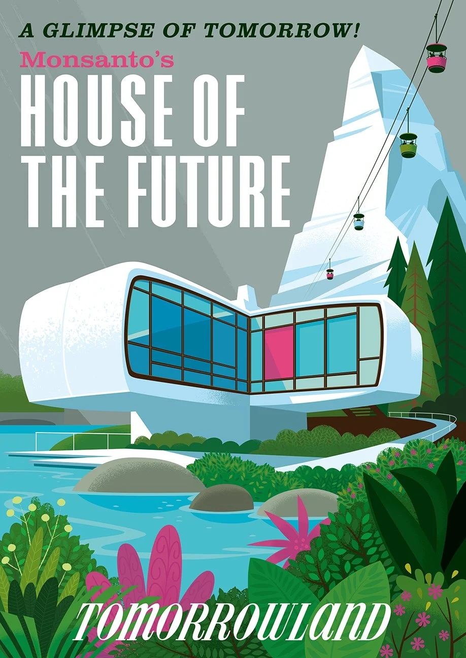 Unofficial poster for Disneyland's House of The Future, 1957-67.