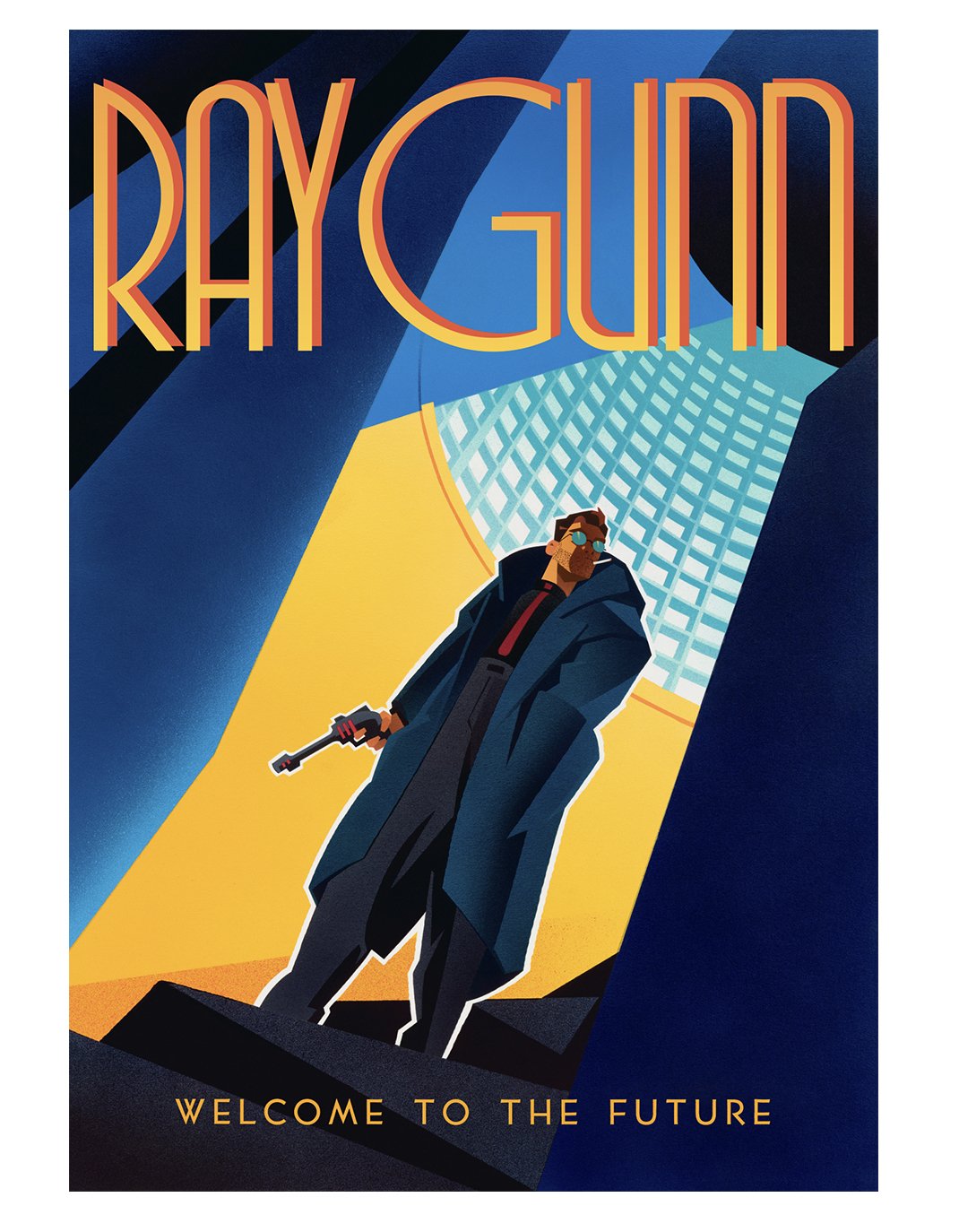 Ray Gunn poster, concept art for animated feature directed by Brad Bird.
