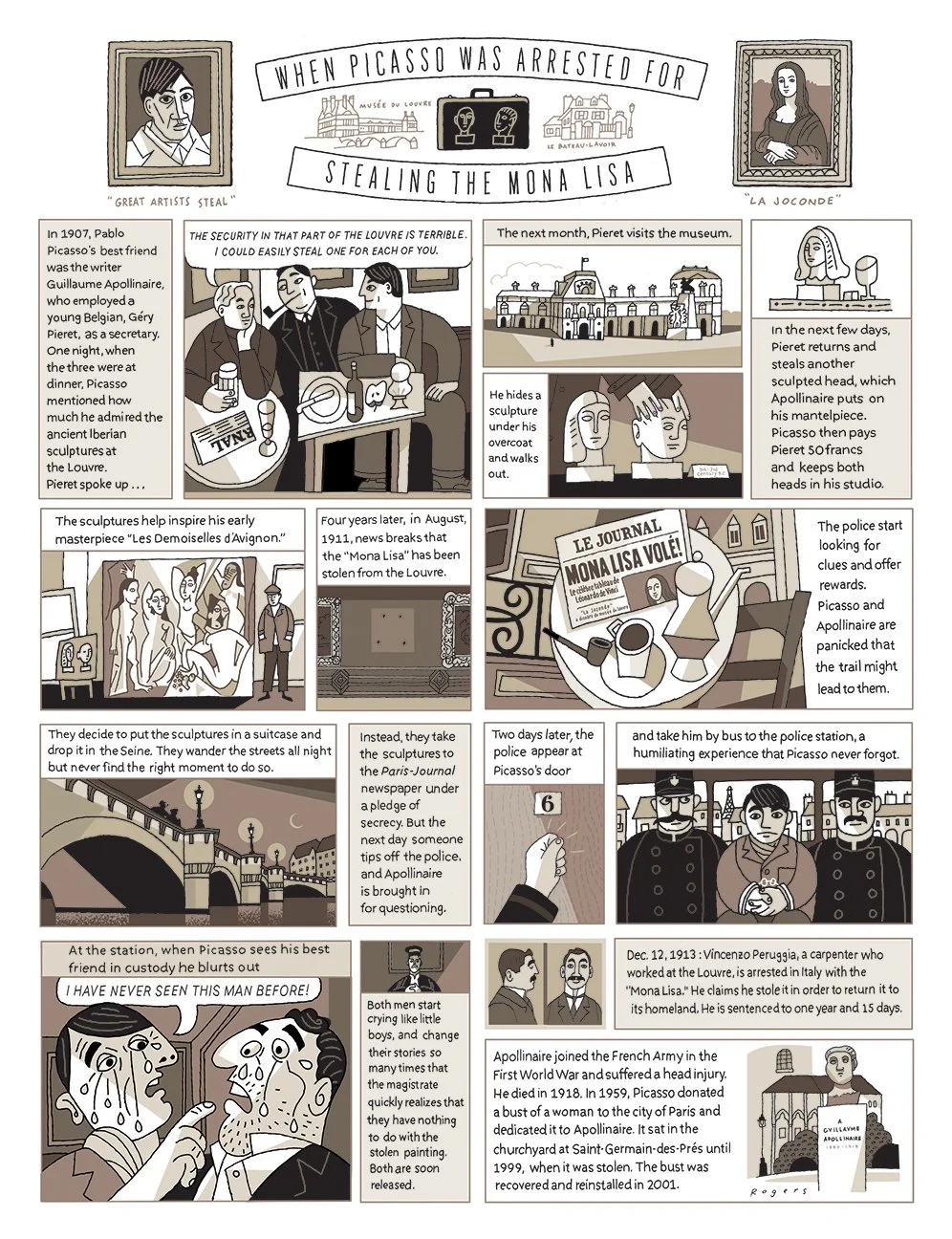 One-page comic for The New Yorker