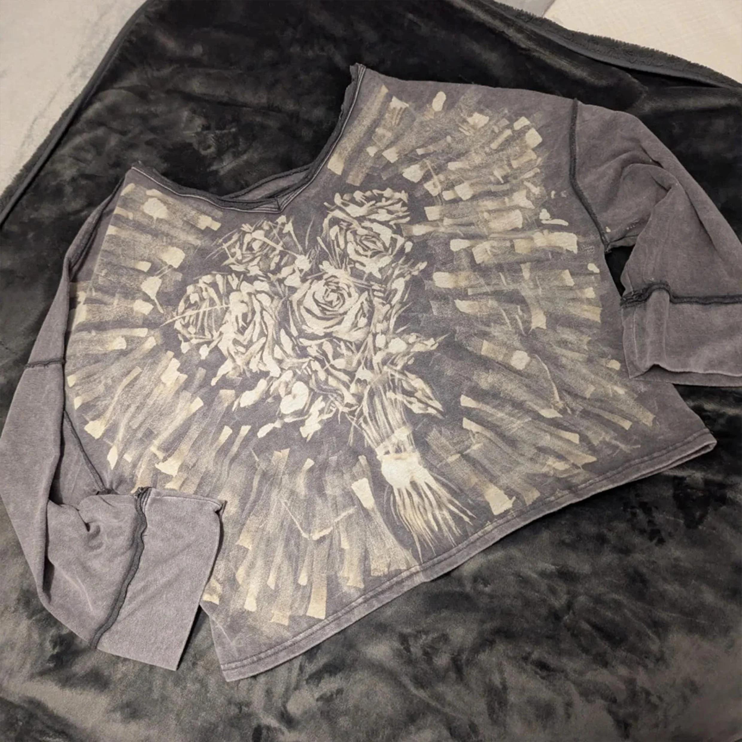 Flowers Bleach Painted