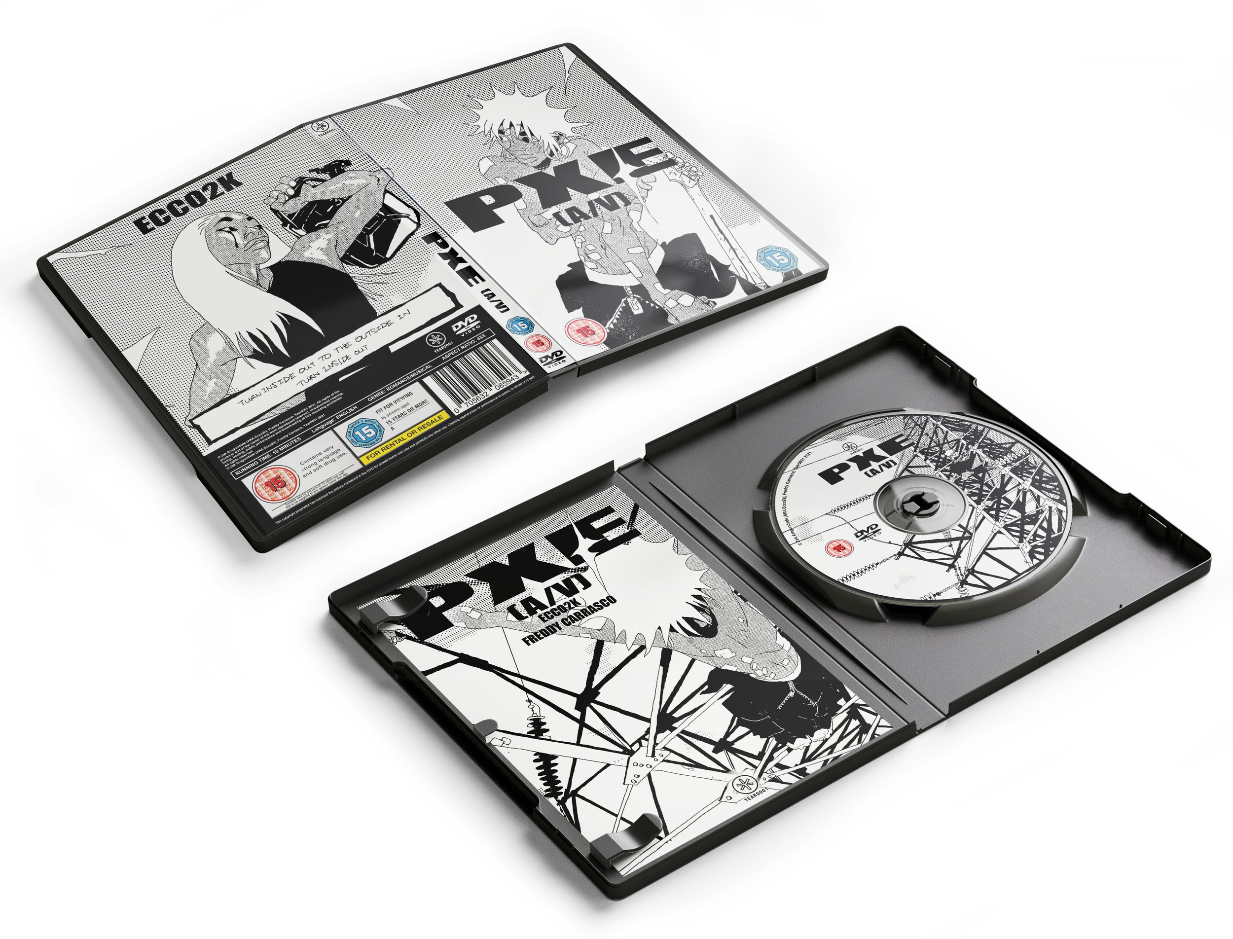PXE [A/V] by Ecco2k and Freddy Carrasco DVD Product Design - Click image to learn more -