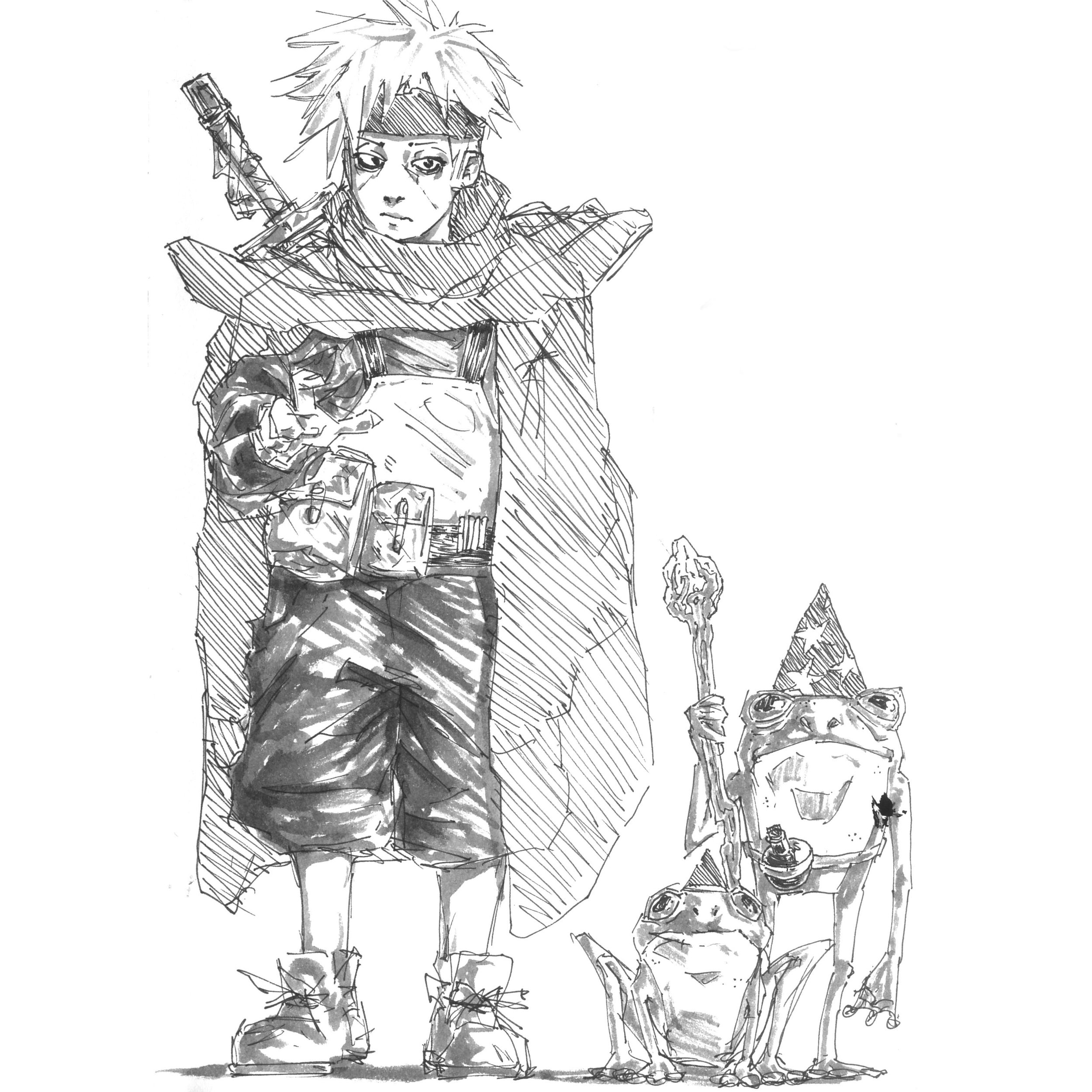 The Hero, The Wizard Frog and Jr