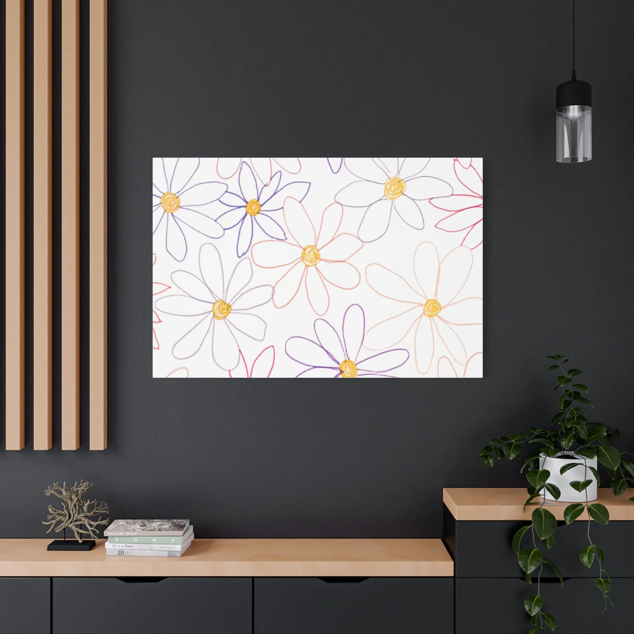 Flower Matte Canvas, Stretched, 1.25"