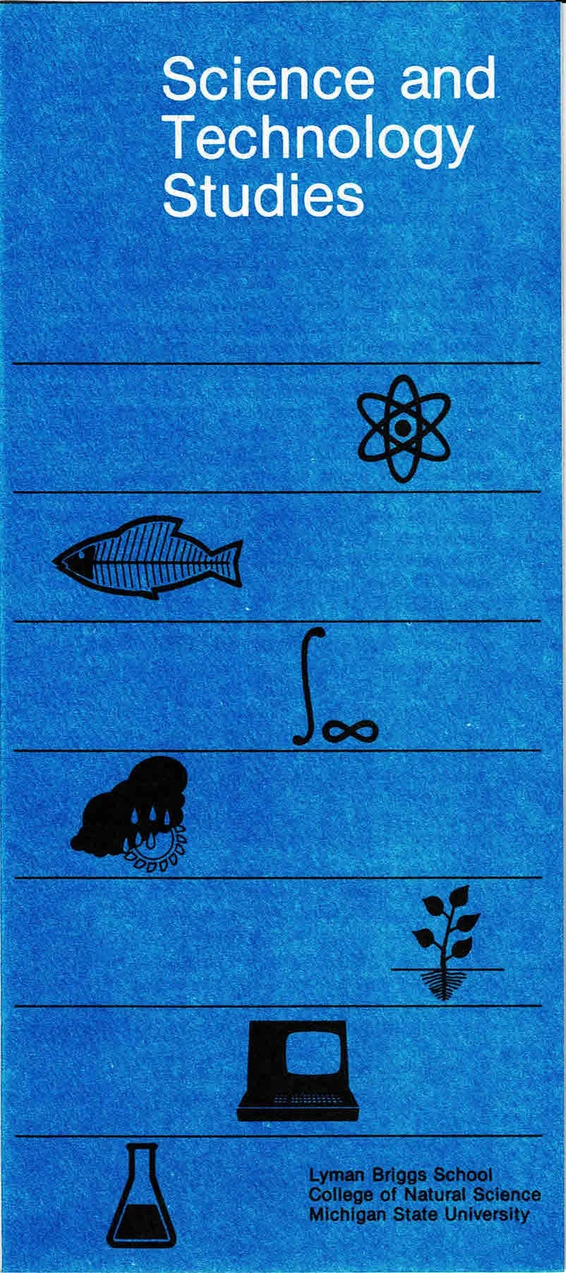 1984 brochure titled 'Science and Technology Studies' describing the Lyman Briggs Science and Technology Studies Program