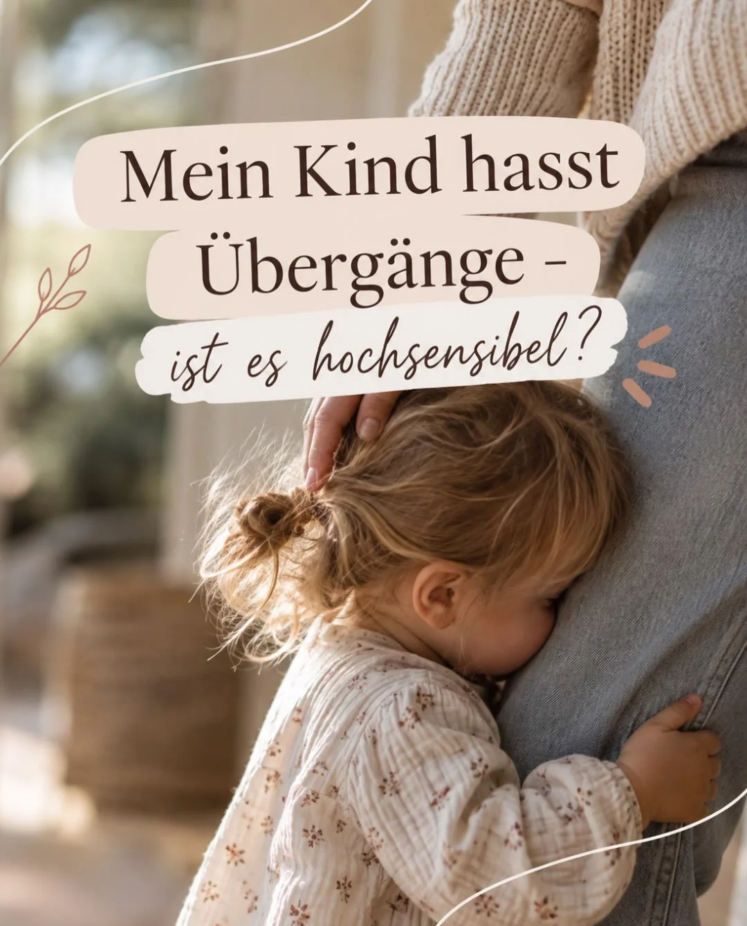 &bdquo;Wir m&uuml;ssen jetzt los.&ldquo;
F&uuml;r uns Erwachsene ein Satz. F&uuml;r ein Kind manchmal ein ziemlich gro&szlig;er Wechsel. 🤍

Denn &Uuml;berg&auml;nge finden im Kinderalltag st&auml;ndig statt:
Vom Schlafen ins Wachsein. Vom Wachsein i