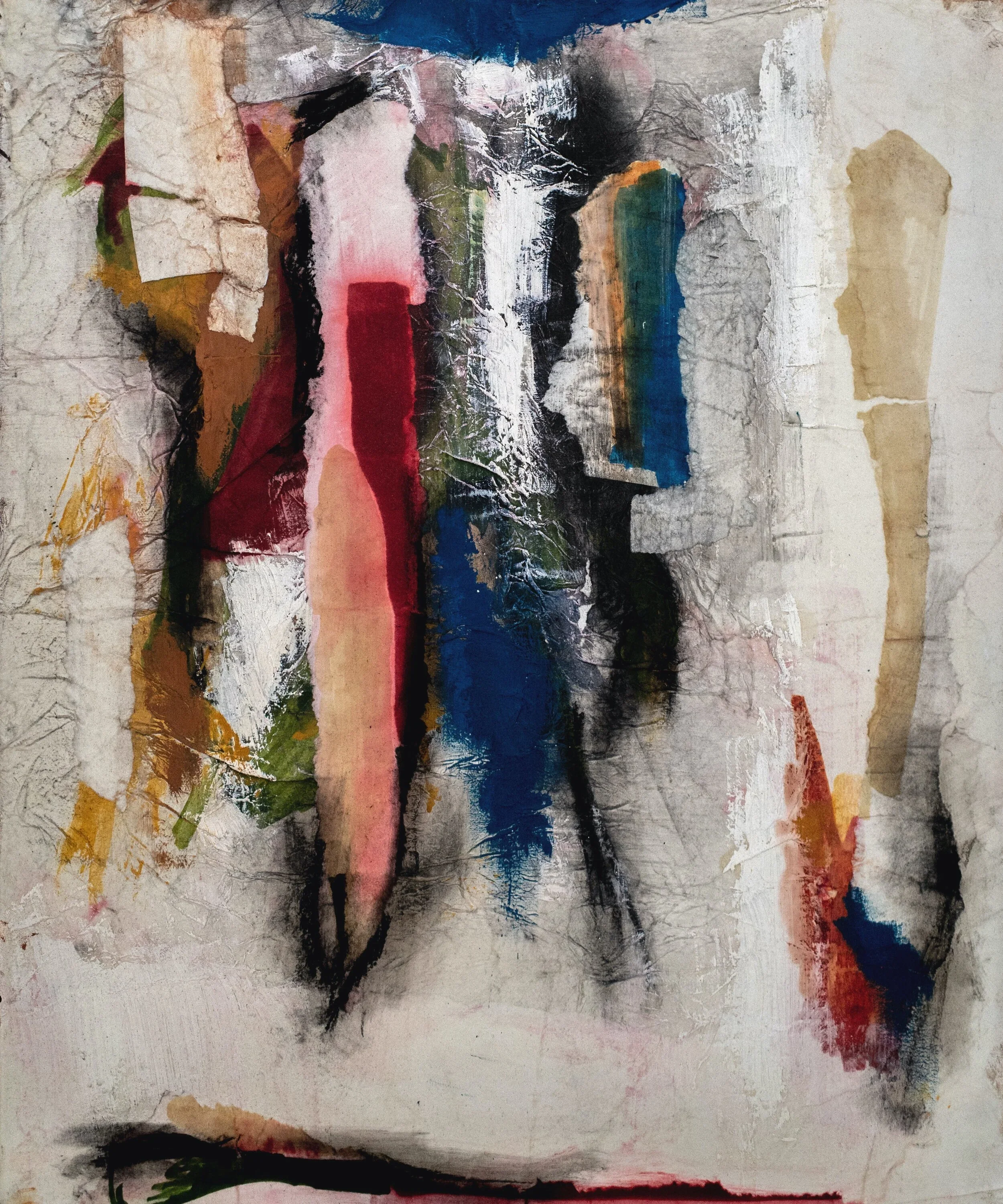 'Untitled' | 20” x 24” (50.75cm x 61cm) | Acrylic, Charcoal, Ink, Marker, Oil, Paper, Pastel on Canvas | c.2018