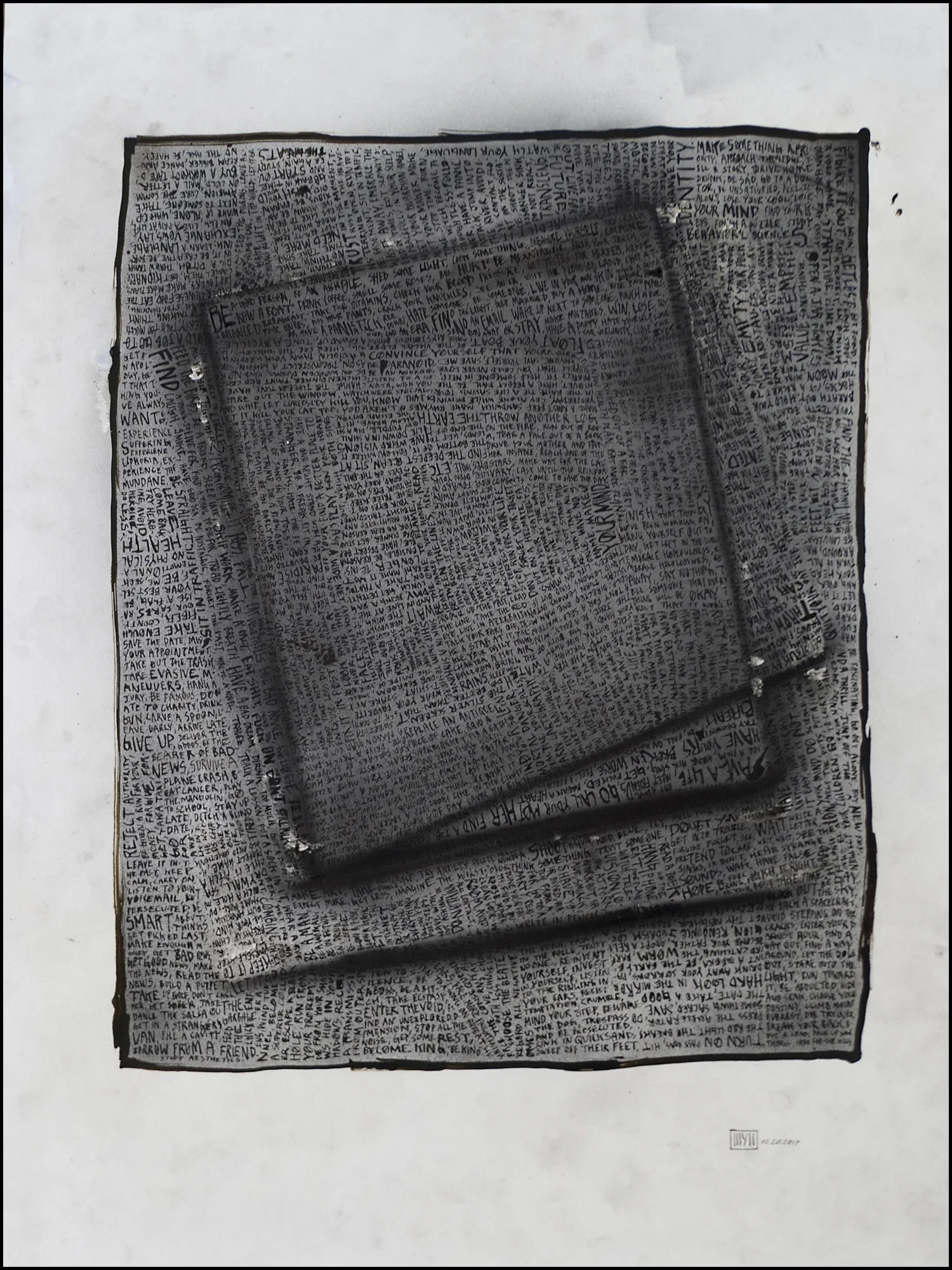 'Buy This' | 18" x 24" (45.7cm x 61cm) | Charcoal, Ink on Paper | c.2017