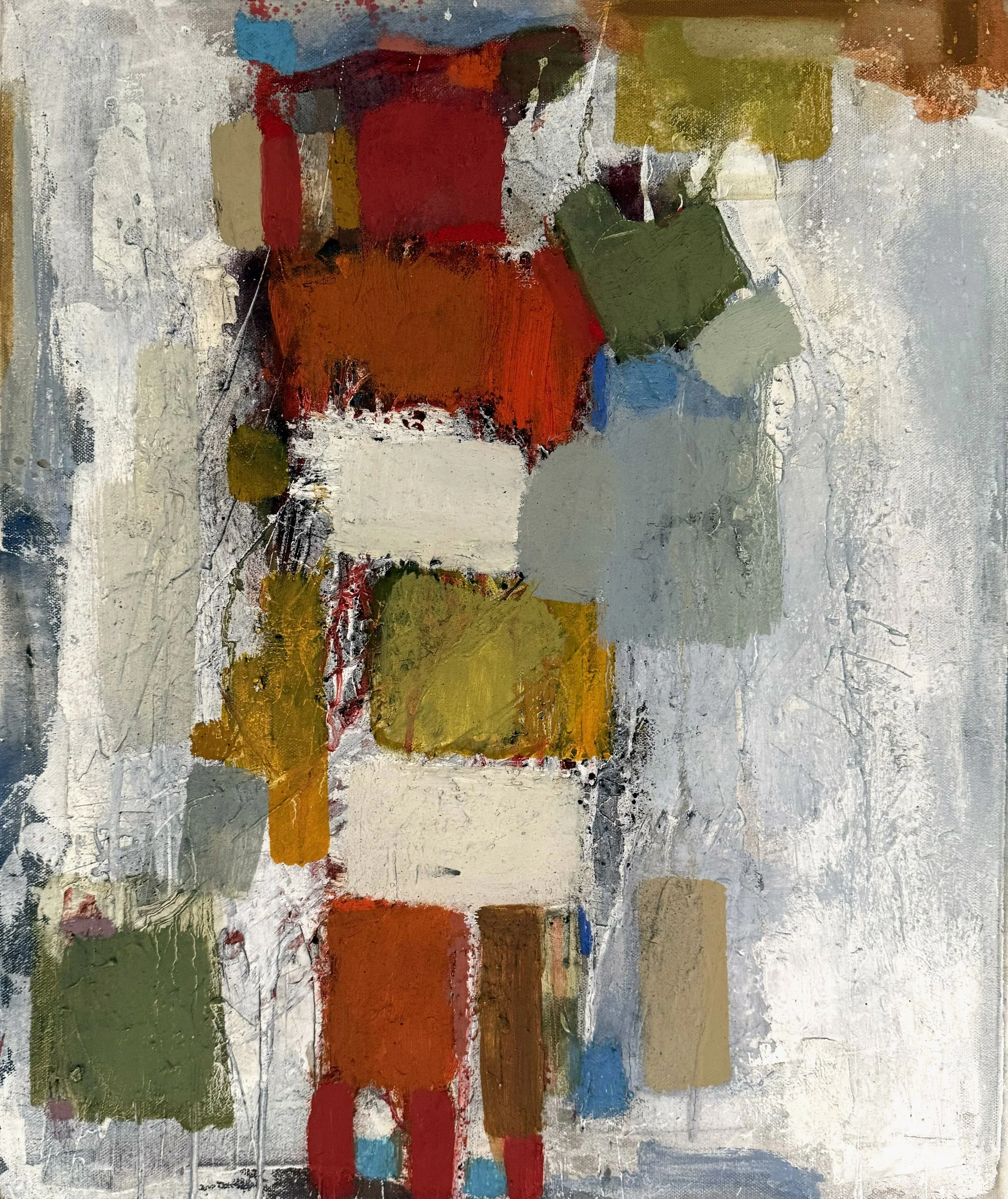 'Untitled' | 18.5” x 20” (47cm x 51cm) | Acrylic, Charcoal, Graphite, Lead, Marker, Oil, Pastel on Canvas | c.2024