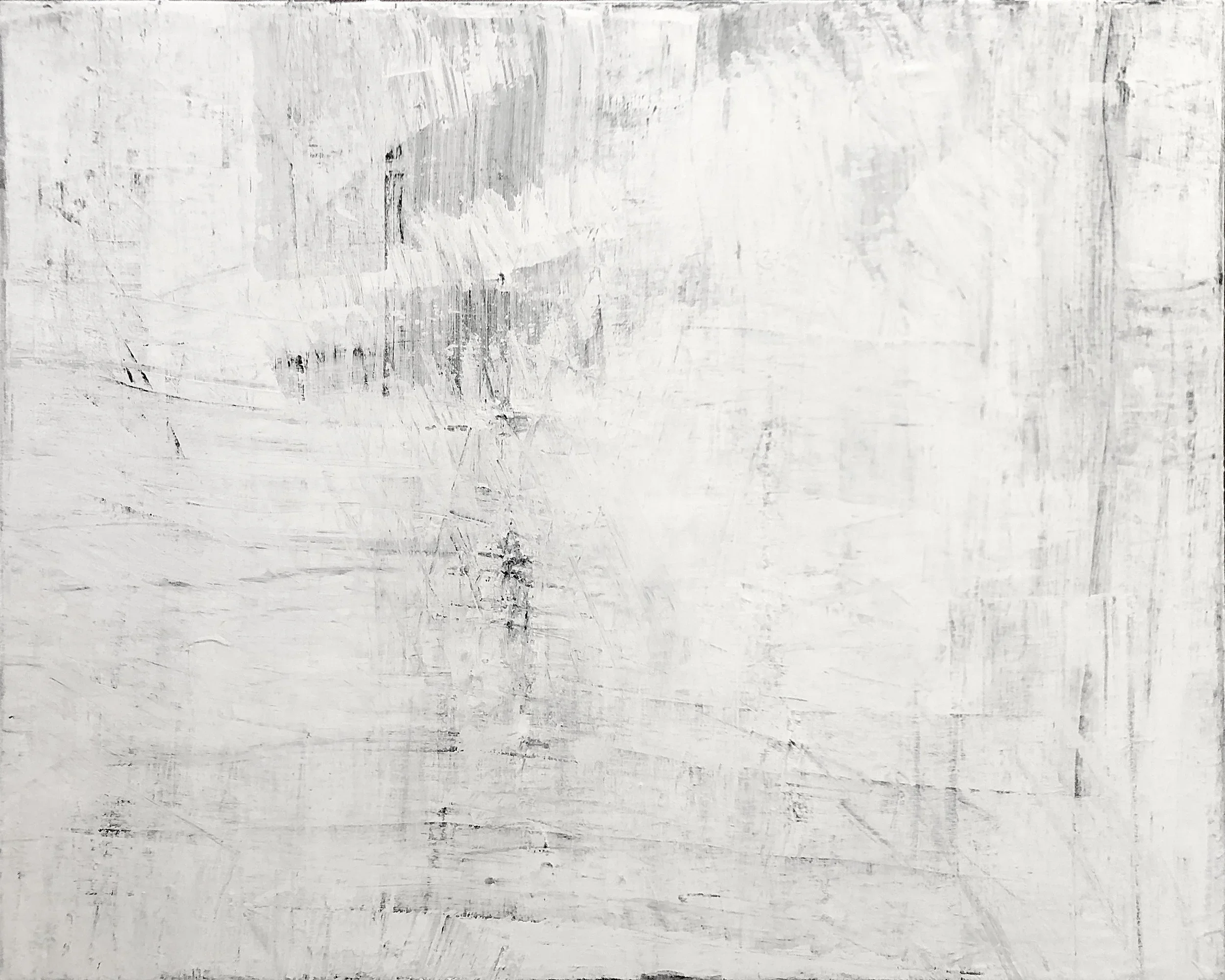 'Untitled' - [sold] | 30” x 24” (76.2cm x 61cm) | House Paint, Linen, Oil on Canvas | c.2018