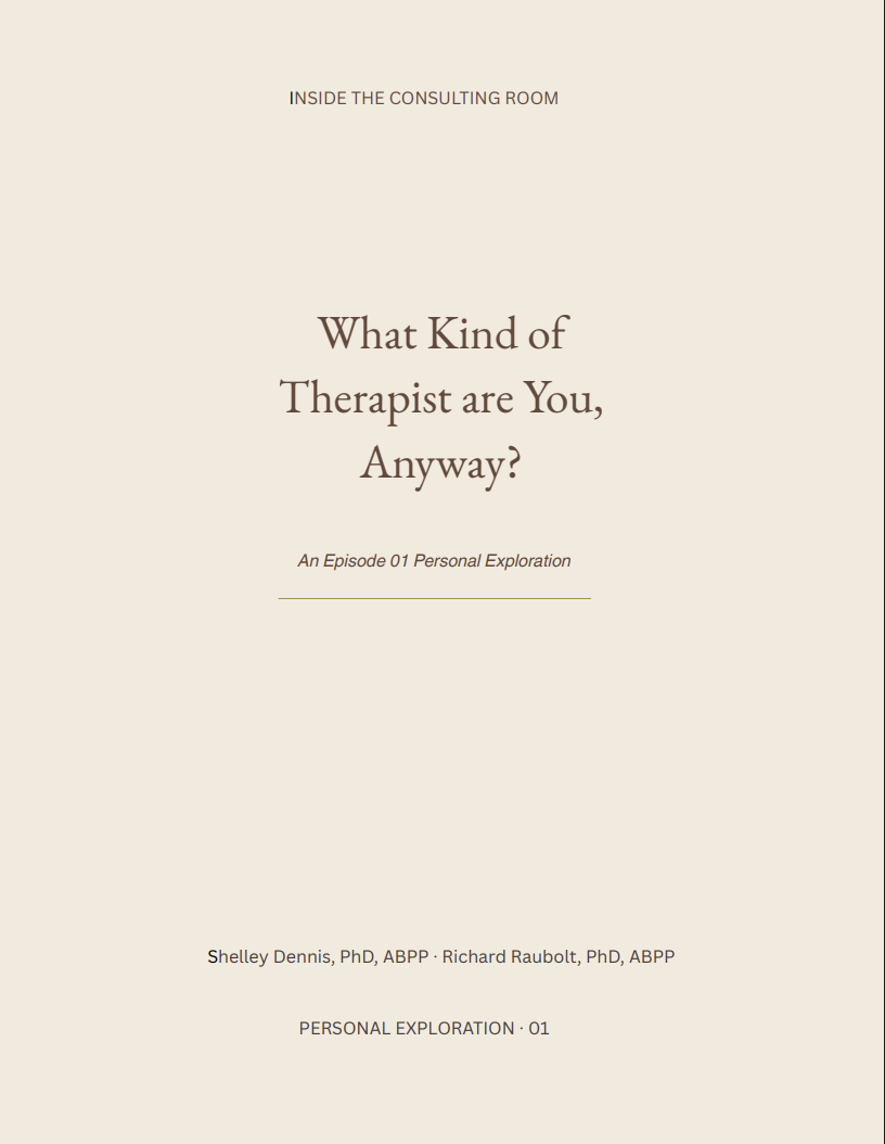 Episode 01 Personal Exploration. What Kind of Therapist Are You, Anyway?