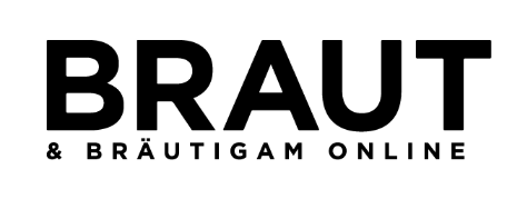 Logo mit schwarzem Text 'BRAUT & BRÄUTIGAM ONLINE' auf weißem Hintergrund.