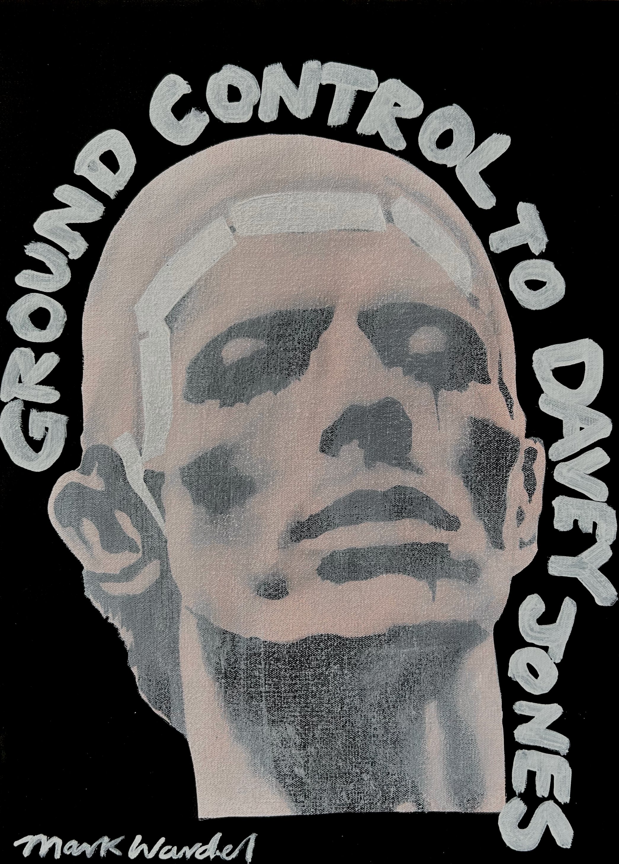 Ground Control To Davey Jones - 14 x 10 x 0.75 inches / 36 x 26 x 1.8 centimetres - oil and acrylic on canvas - 2026