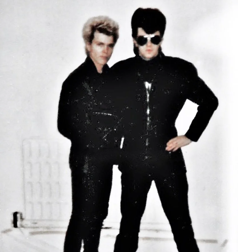 Billy Idol and Steve Strange - Mark Wardel studio - Brewer Street 1979 - Original © Polaroid
