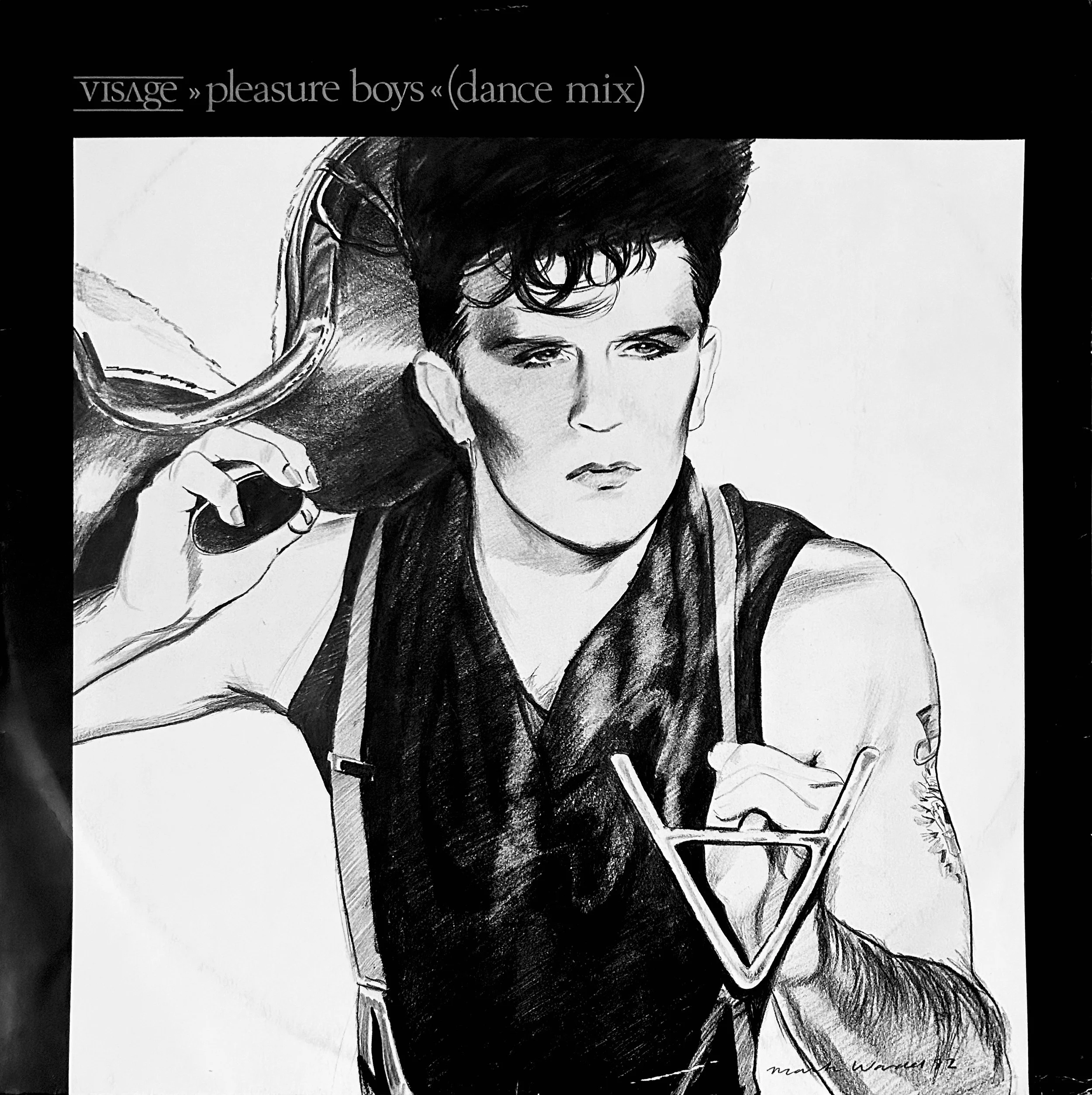 Visage Pleasure Boys 12 inch Record Cover 1982