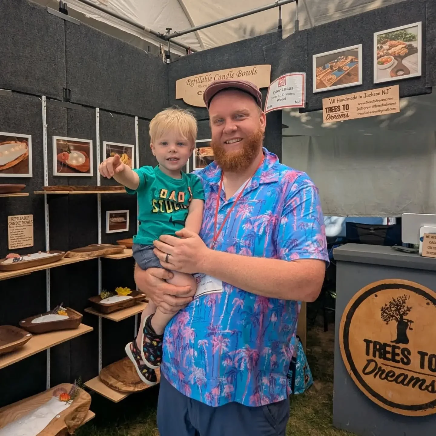 Happy Father's Day to all the Dads out there! I am so thankful for my Son and family! If you need any last minute Fathers day gifts come stop by! We are at Brookdale Park NJ. We are open 10-5pm and our booth is 164