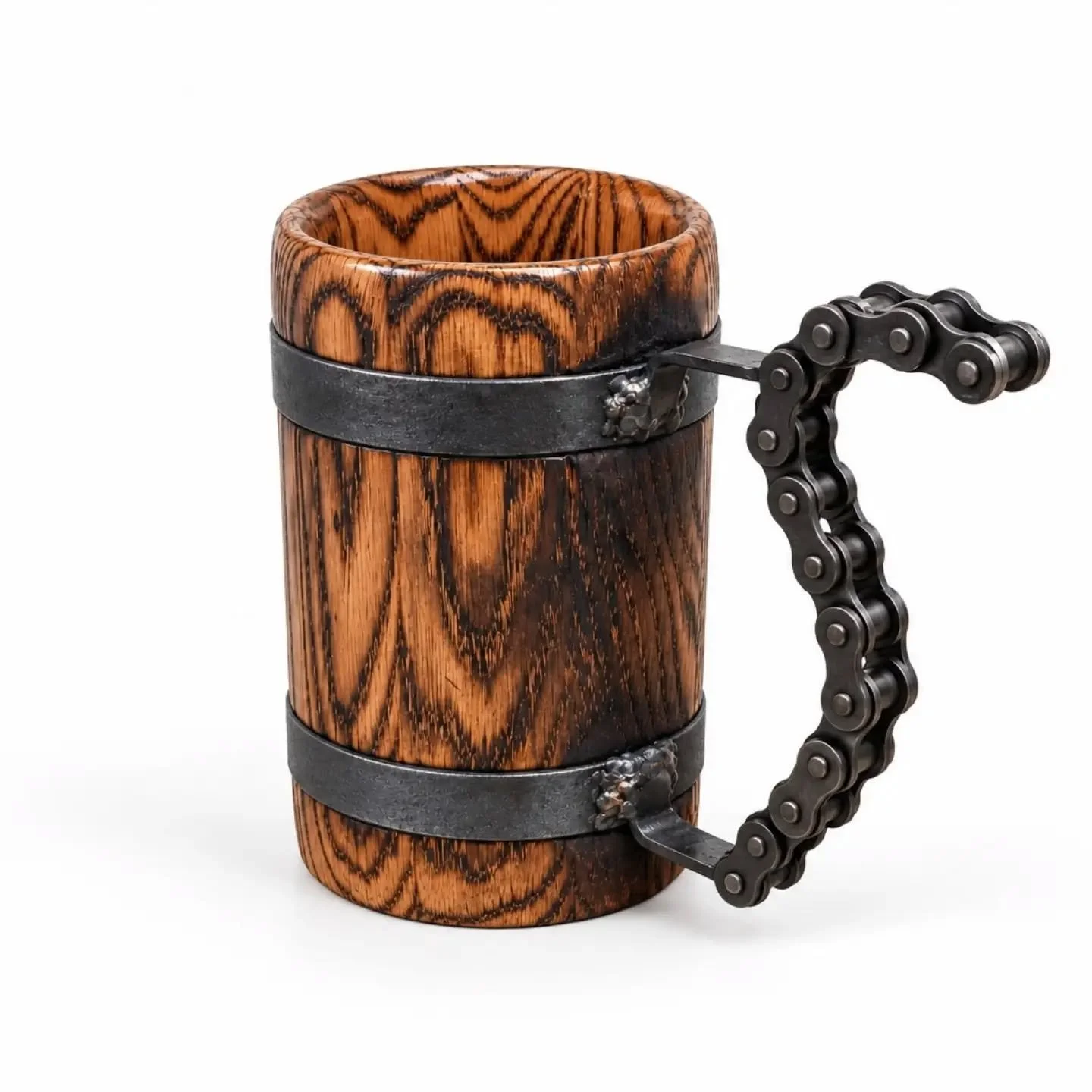 New gear chain handle beer mugs! I'm always on the lookout for a cool handle idea and love how this turned out! I made 4 of them and I'll have them this weekend at Tyler Park! See you there!
