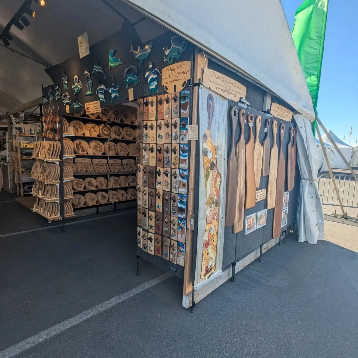 Happy Thursday everyone! We are here at SunFest in Ocean City Maryland Our booth number is 5-20 and we have a corner this year! The show will be open today 10-7