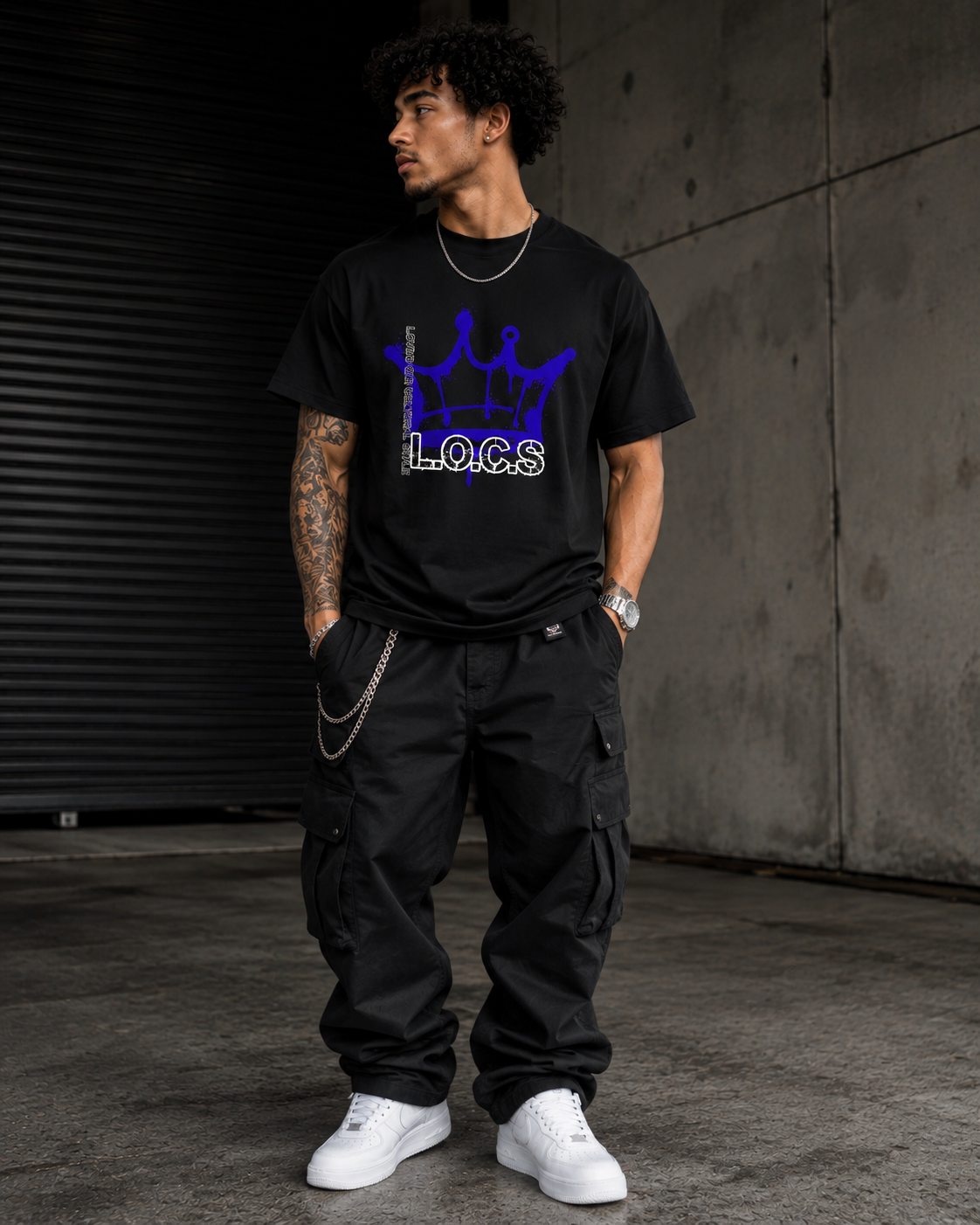 Royal Crown Tee — Sapphire