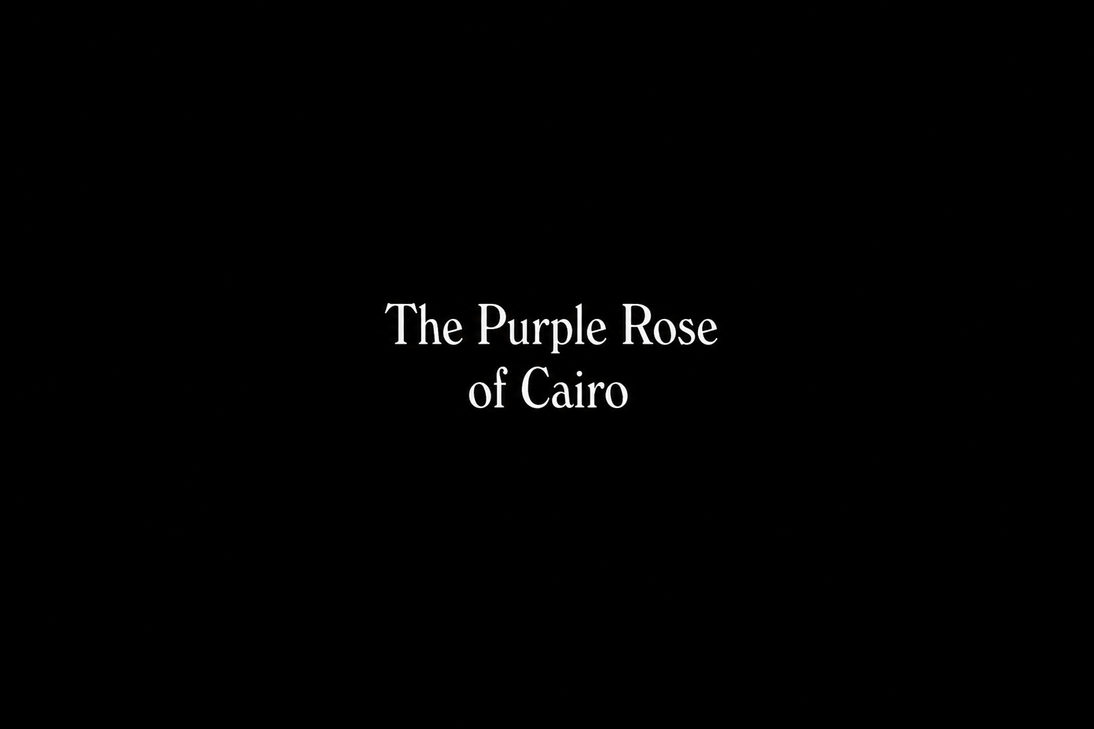 The Purple Rose of Cairo (1985)