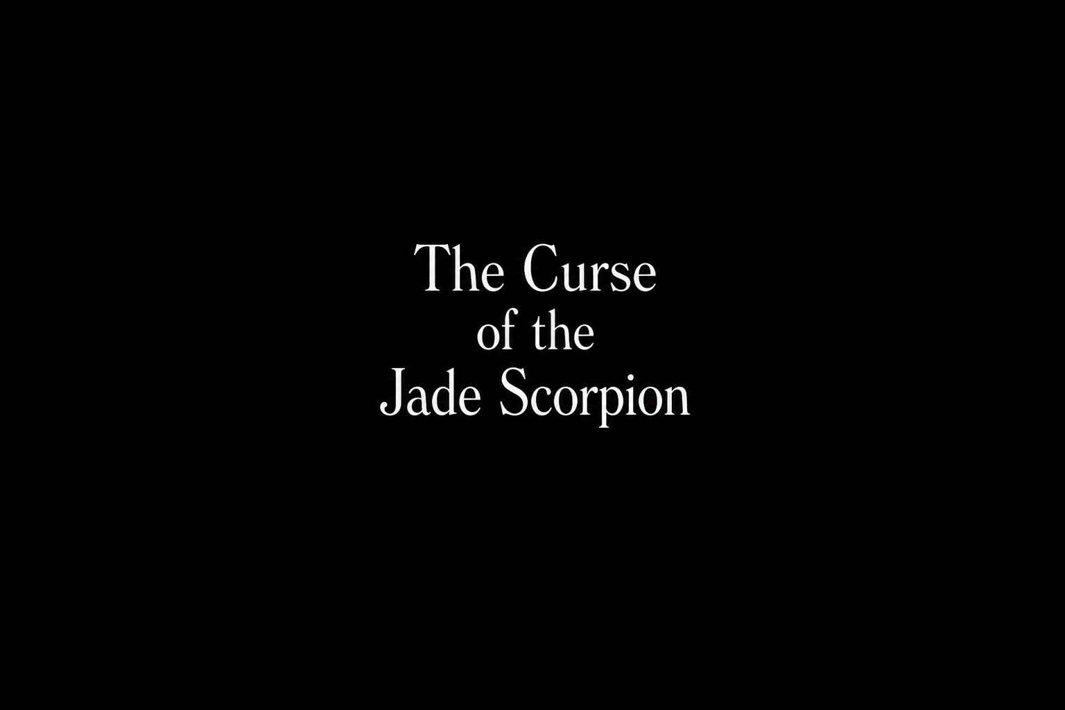 The Curse of the Jade Scorpion (2001)