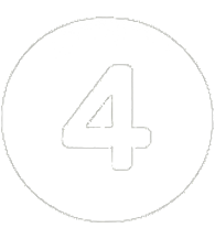 Number 4 on a white circular background.