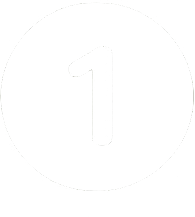Number one inside a black circle