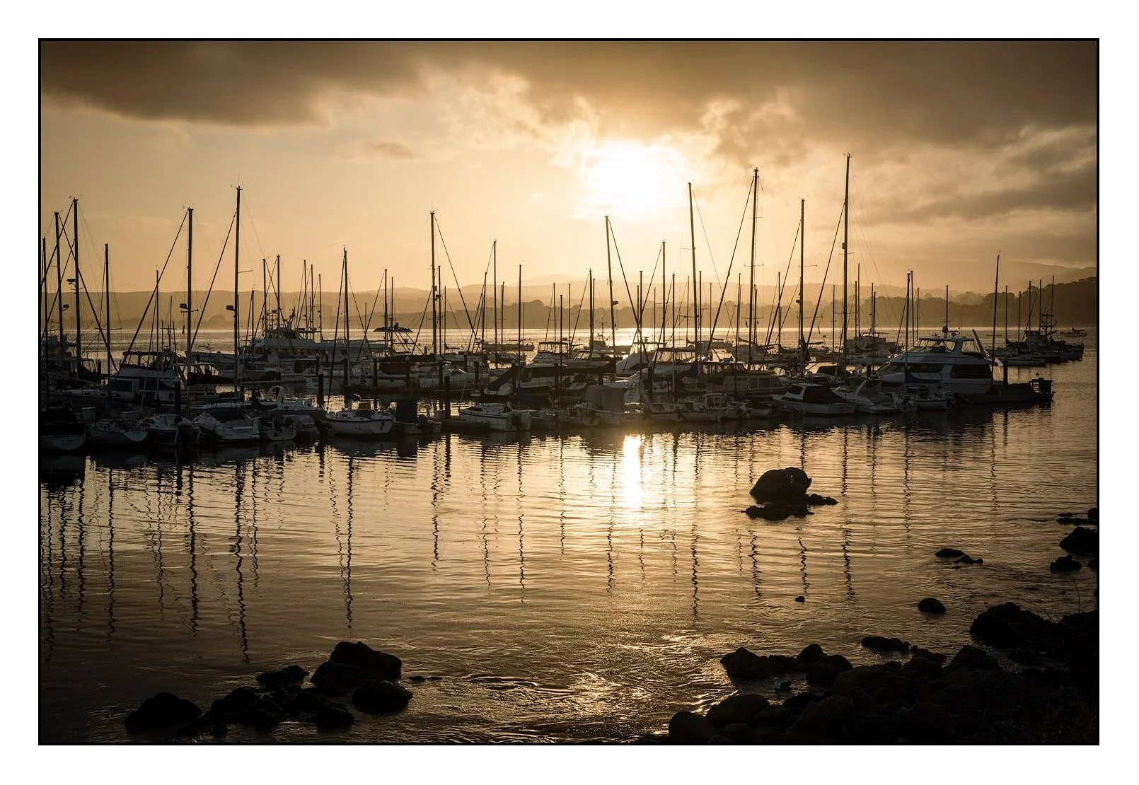 Sunrise, Harbor Boats
