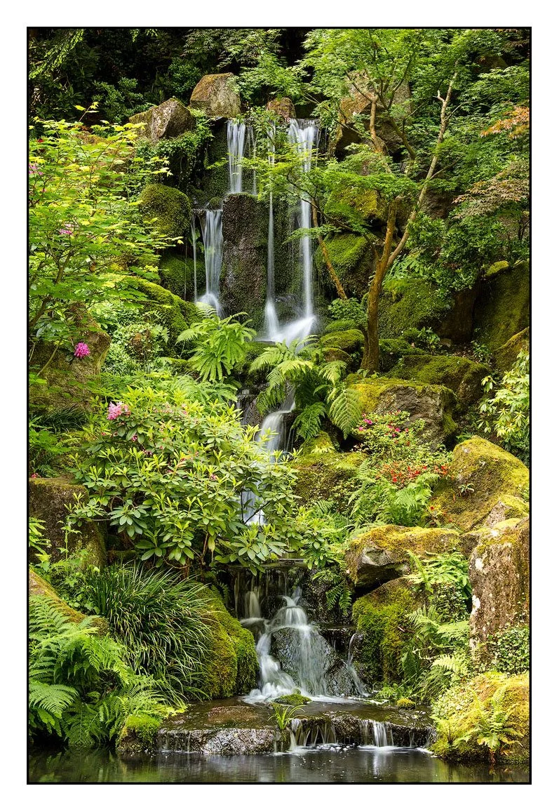 Waterfall, Japanese Garden, Portland, Oregon