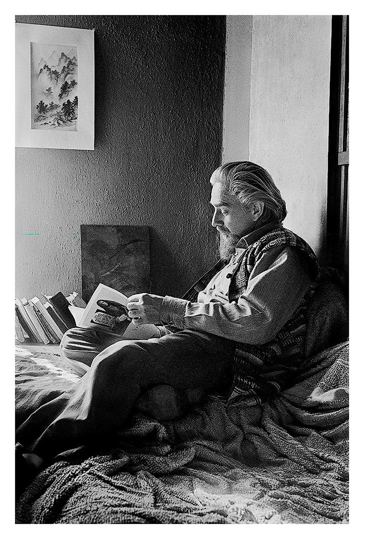 Edmund Teske, Photographer, at home with Aperture Magazine, 1967