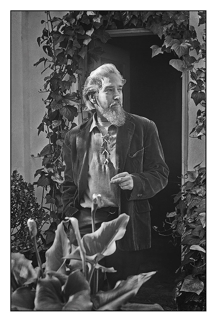 Edmund Teske, Photographer, outside his home, Silver Lake District, Los Angeles , 1967