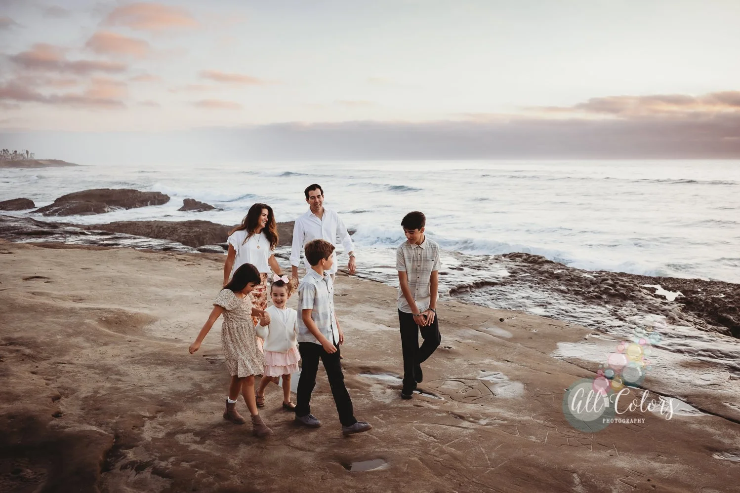 San Diego Family Photographer | Beach Family Session at Sunset